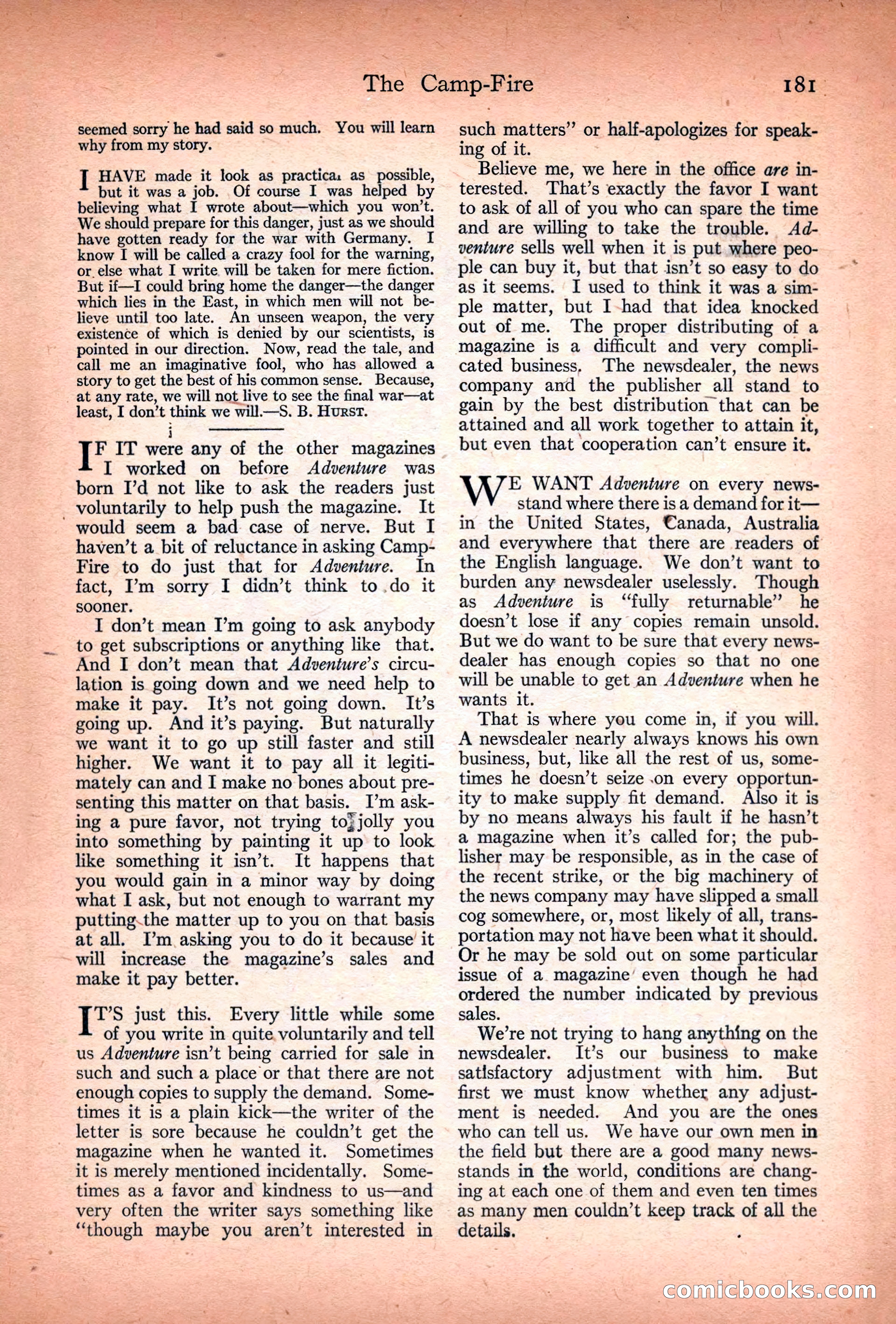 Adventure Magazine Cover — page 195 of 208
