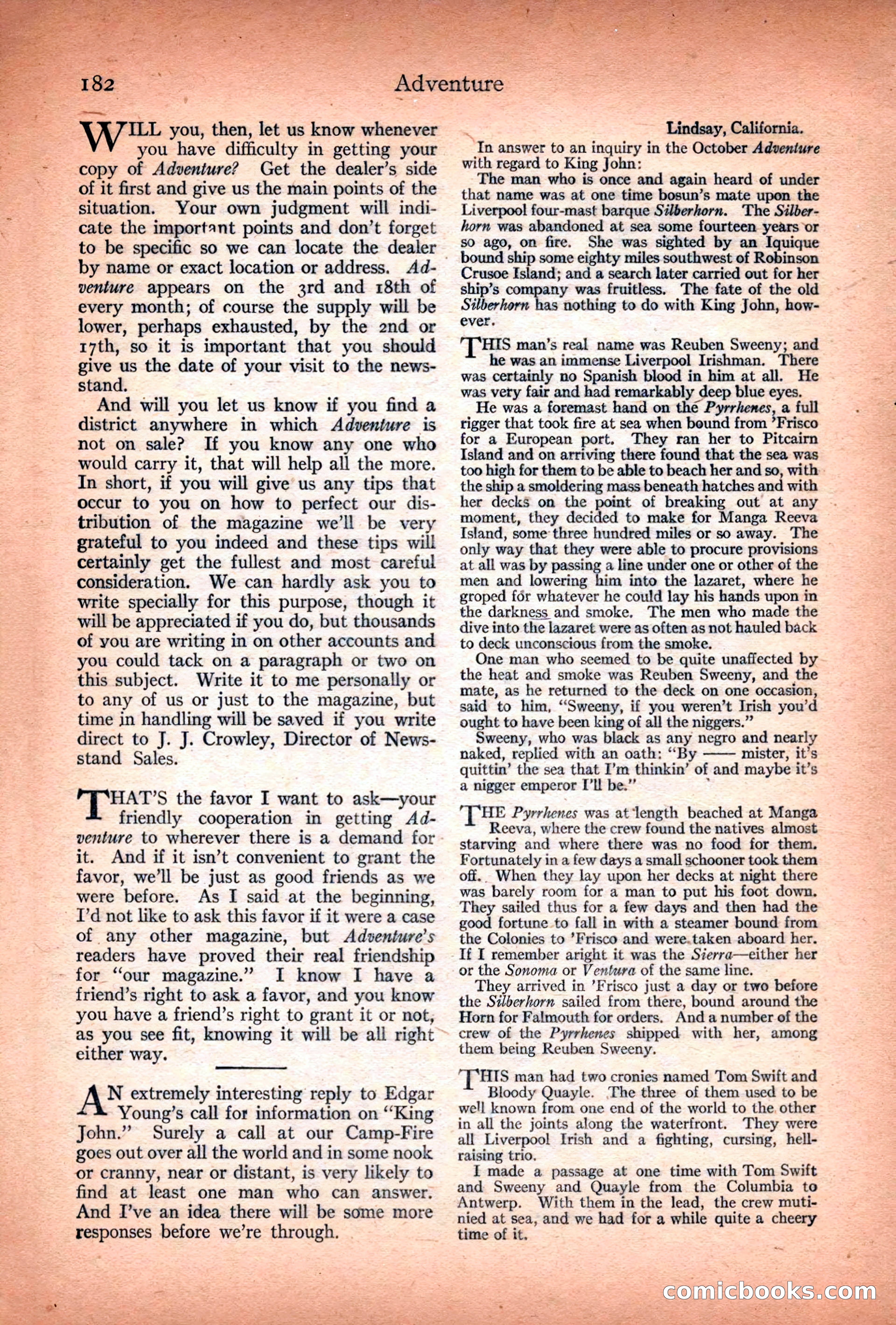 Adventure Magazine Cover — page 196 of 208