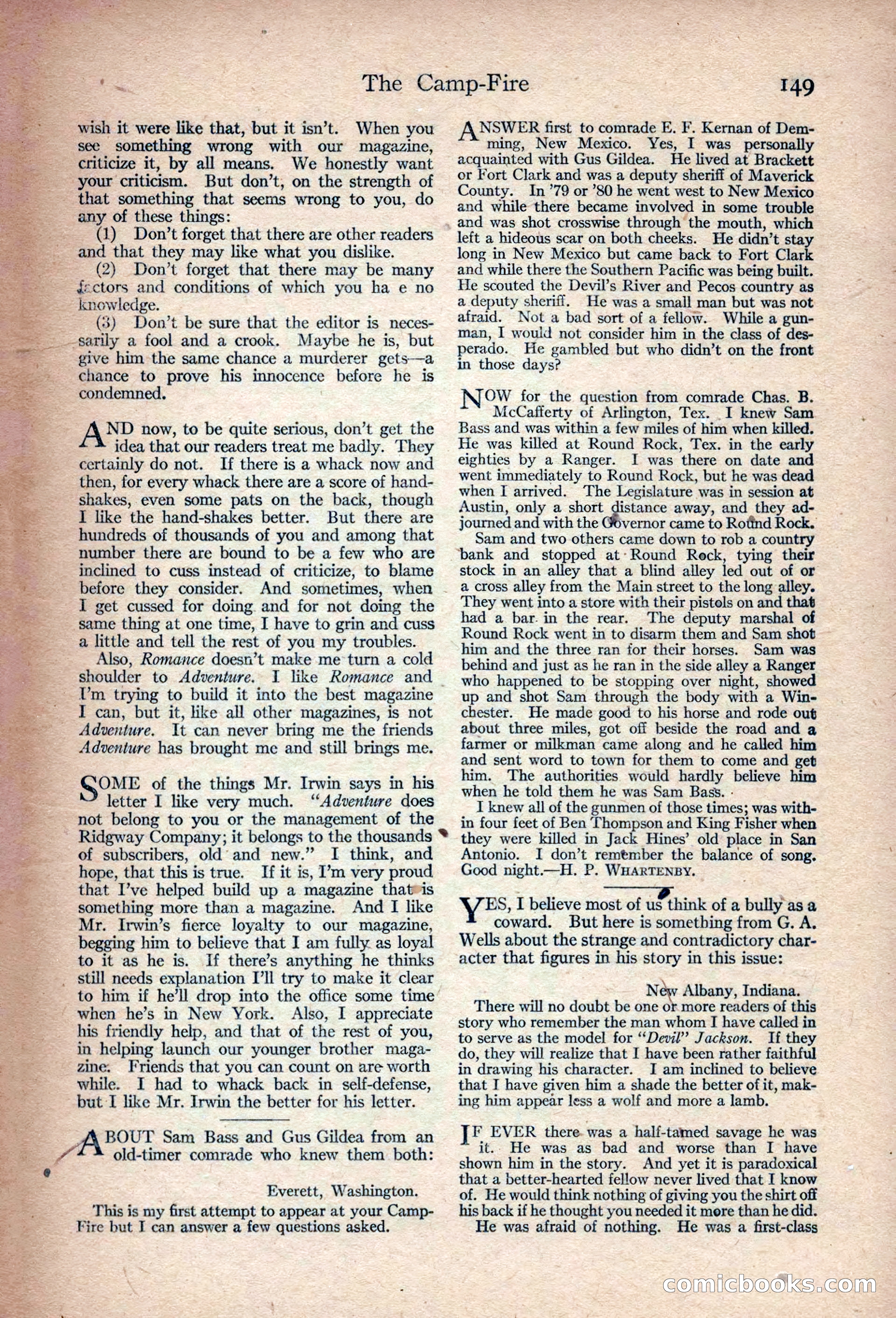 Adventure Magazine Cover — page 159 of 172