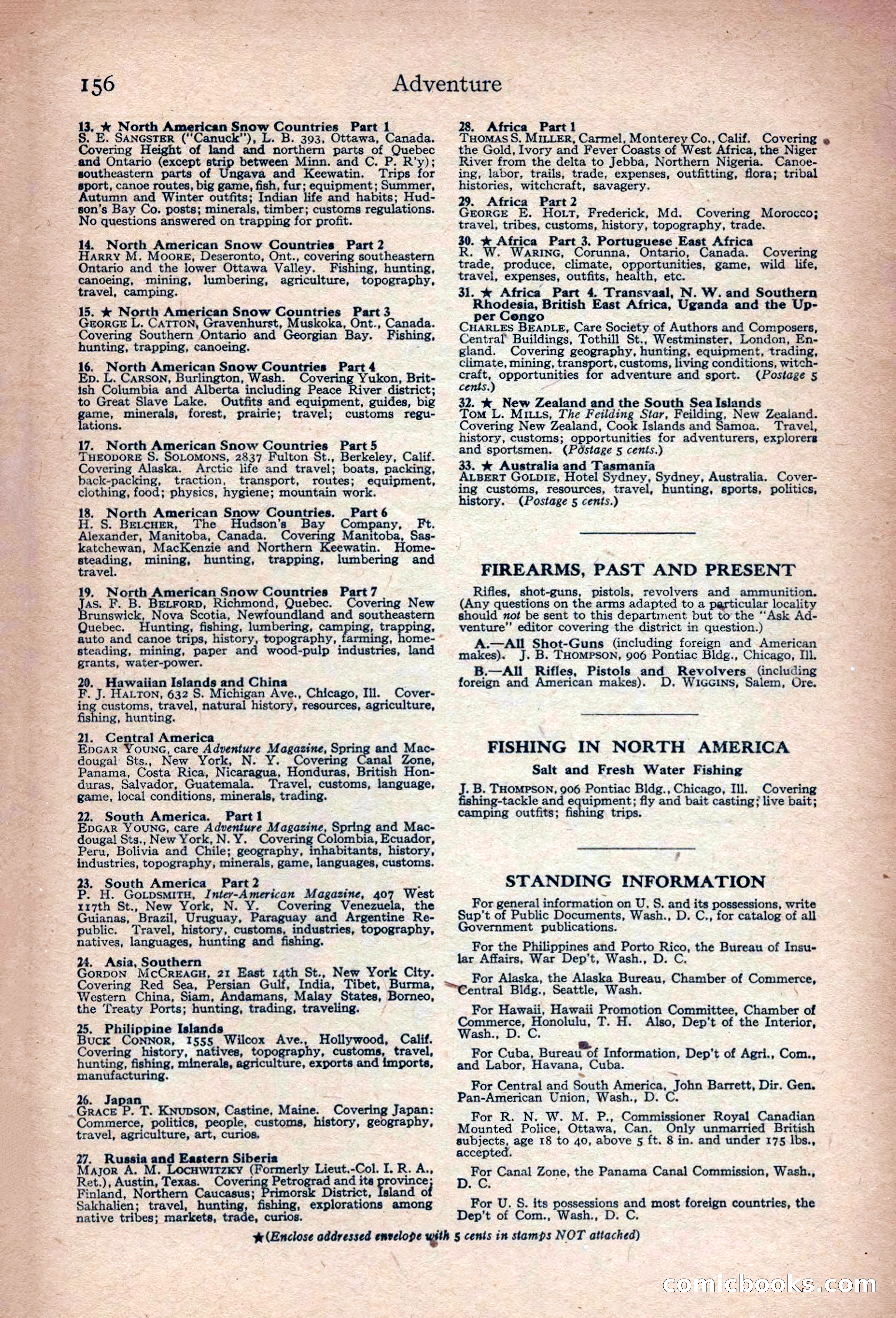 Adventure Magazine Cover — page 166 of 172