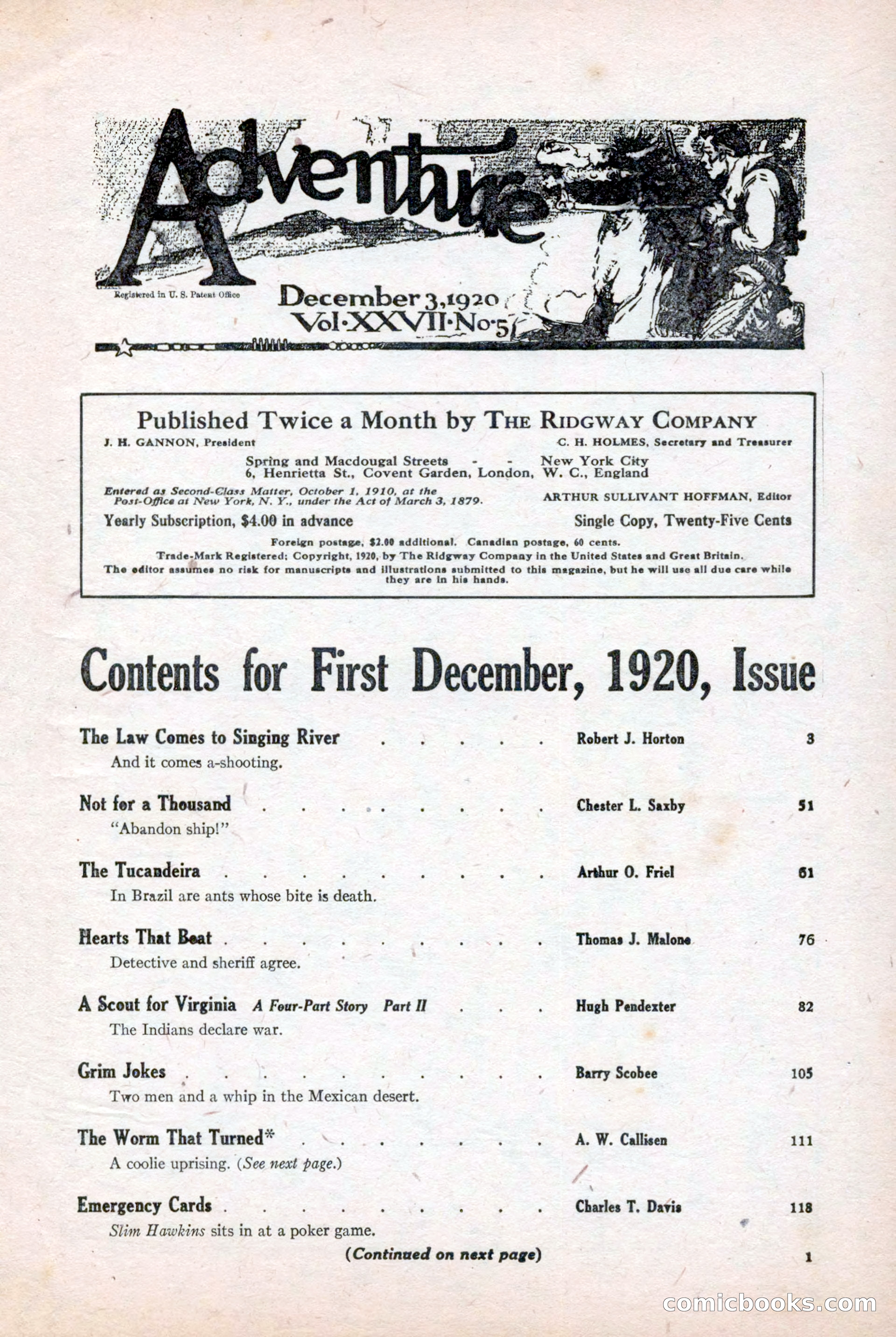 Adventure, December 3, 1920 — page 11 of 172
