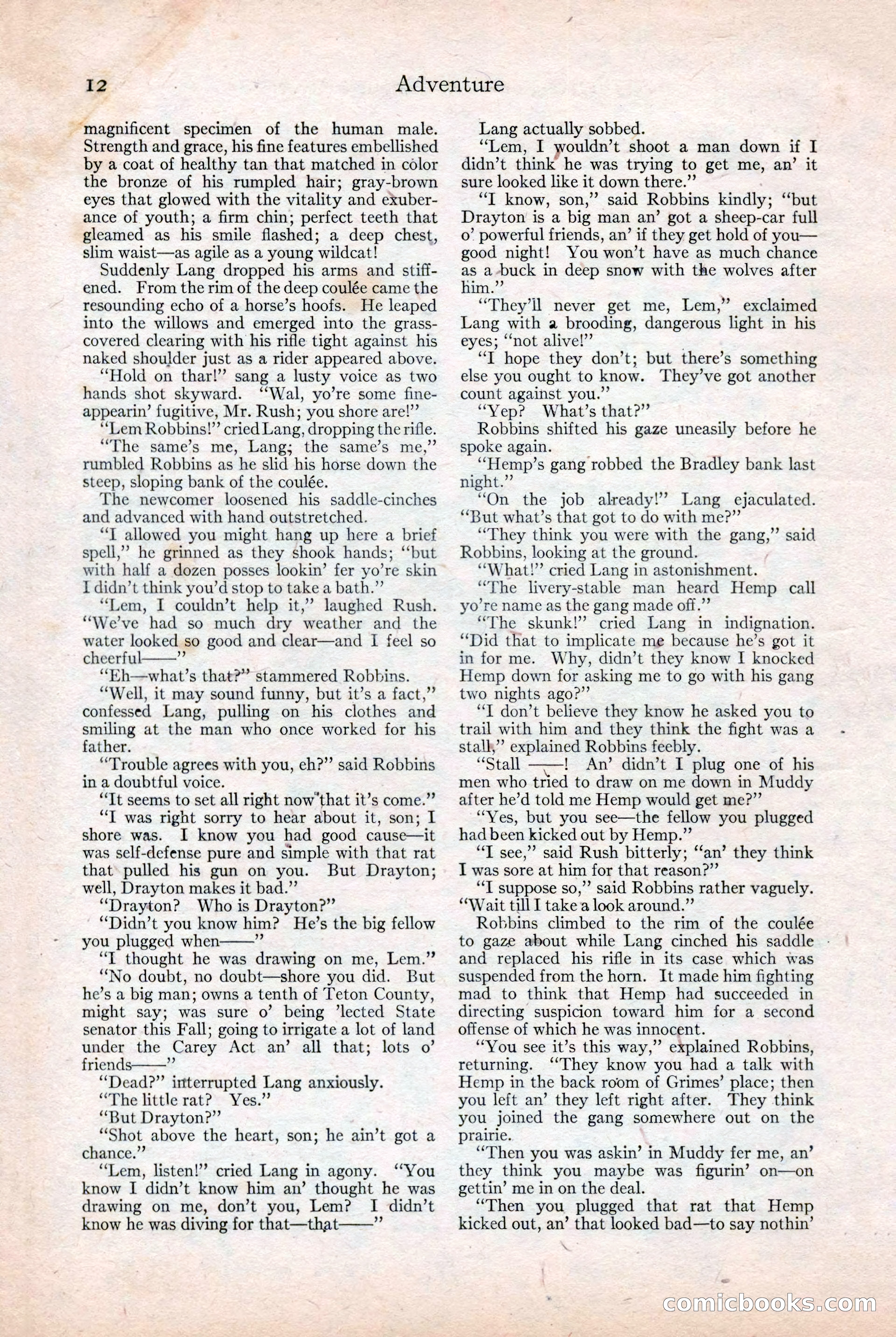 Adventure, December 3, 1920 — page 22 of 172