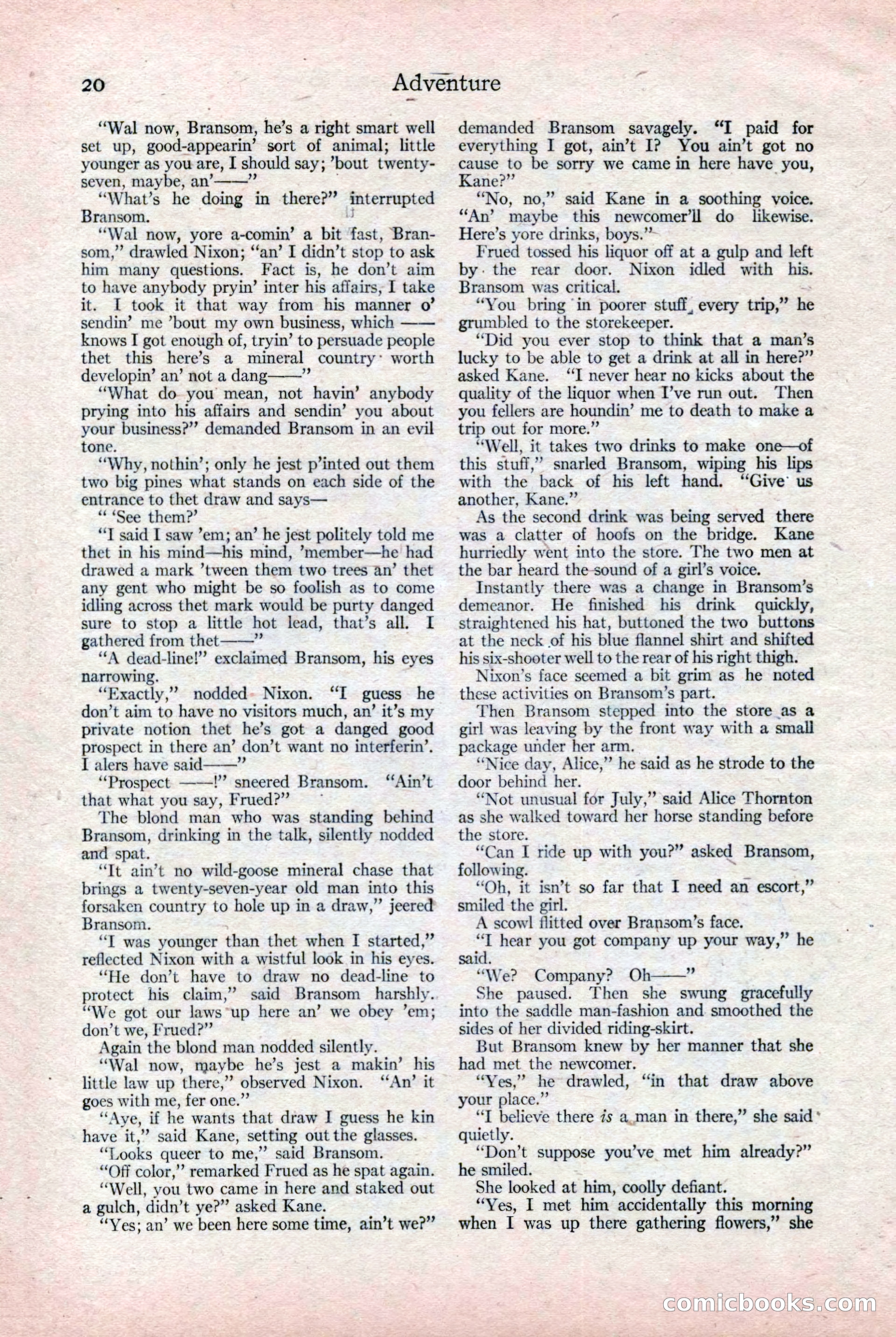 Adventure, December 3, 1920 — page 30 of 172
