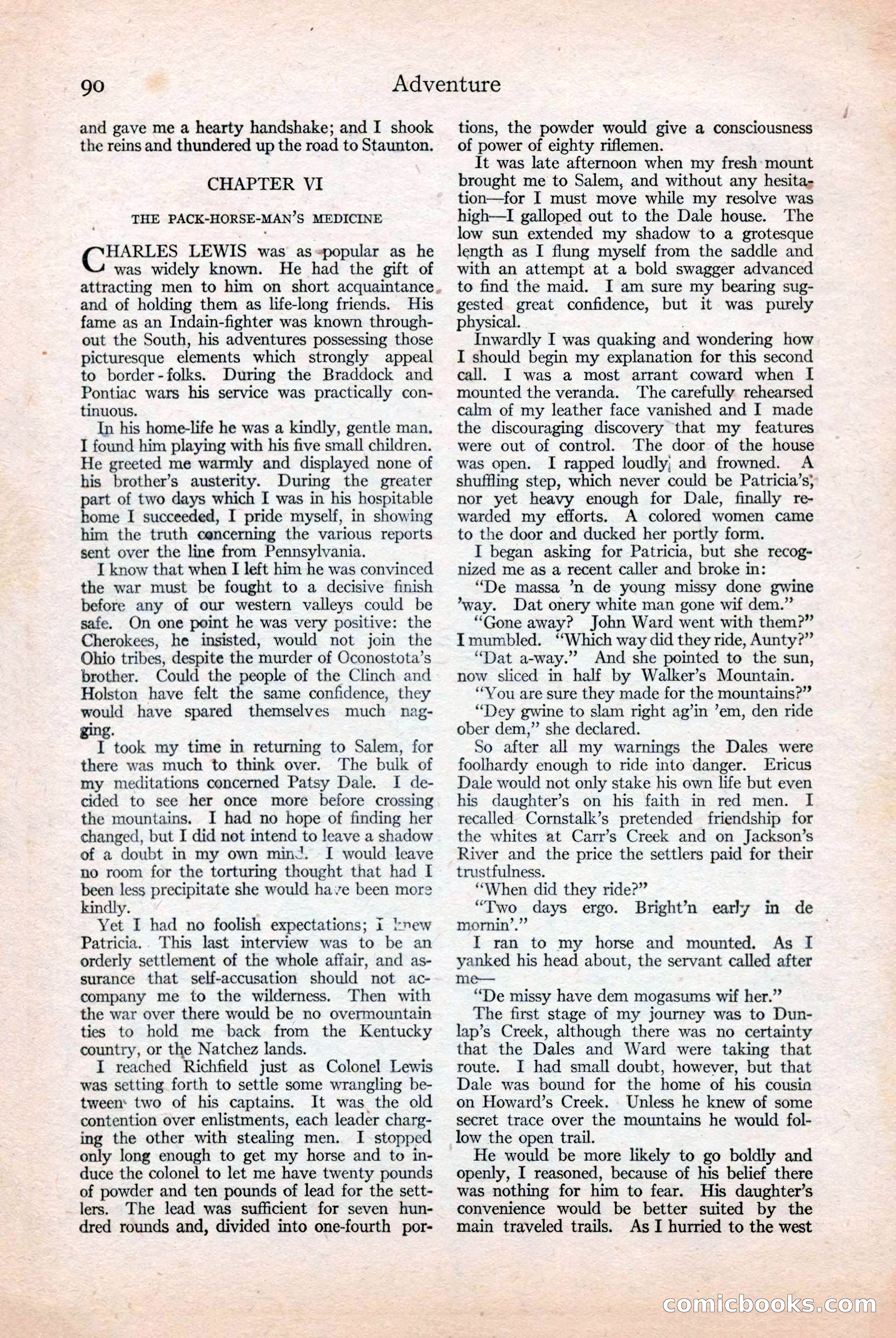 Adventure, December 3, 1920 — page 100 of 172