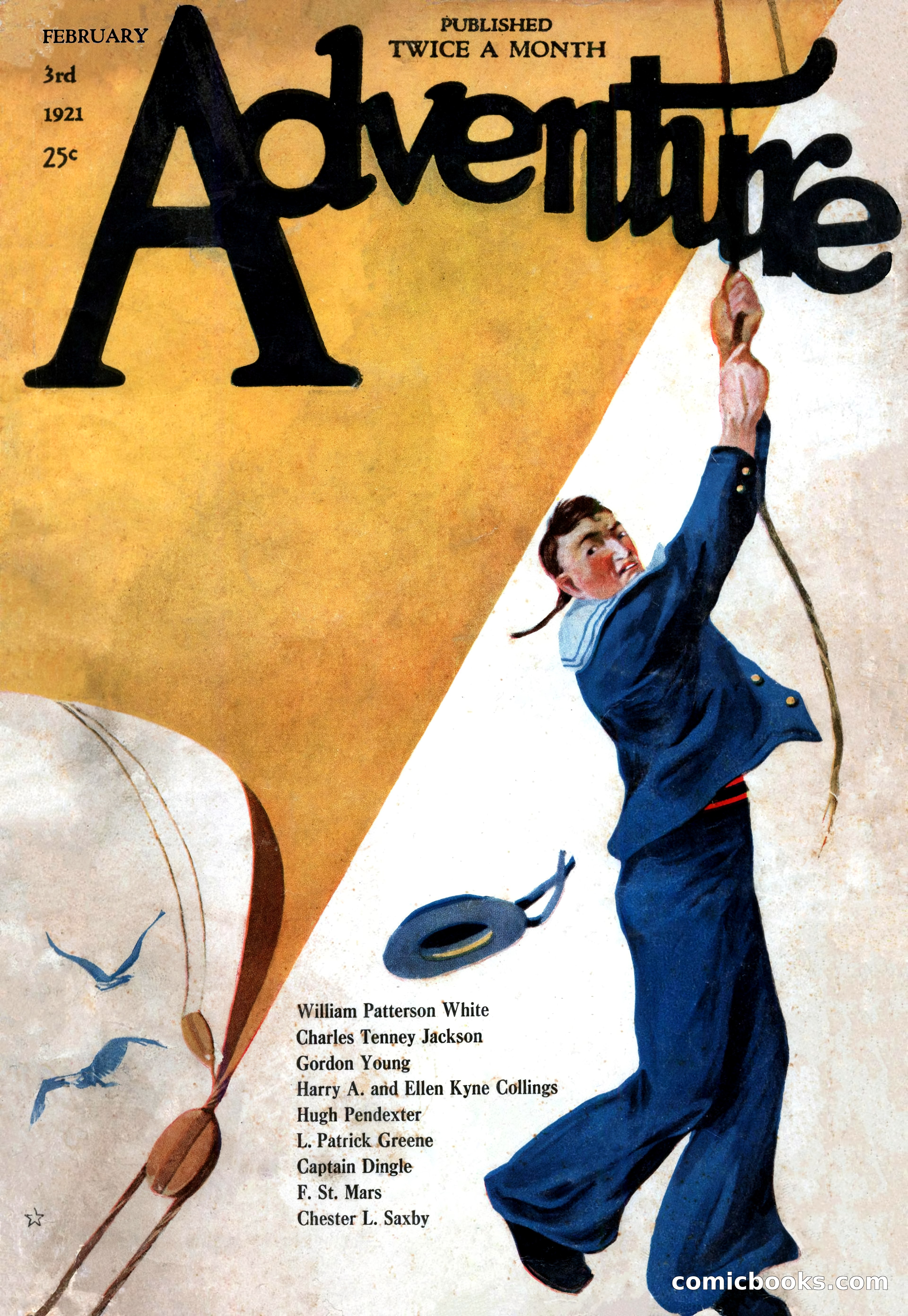 Adventure Magazine Cover, February 3, 1921