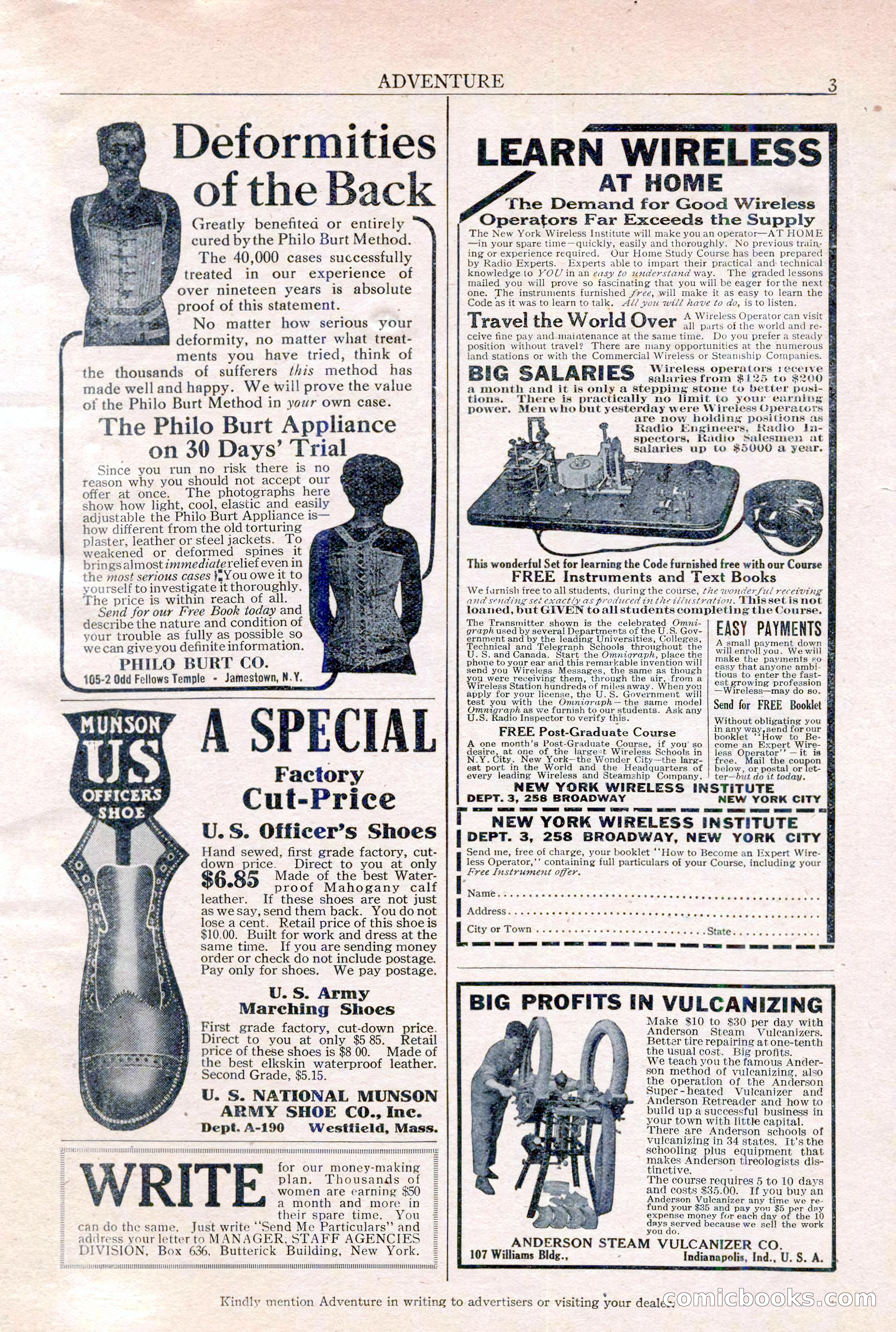 Adventure Magazine Cover, February 3, 1921 — page 5 of 200