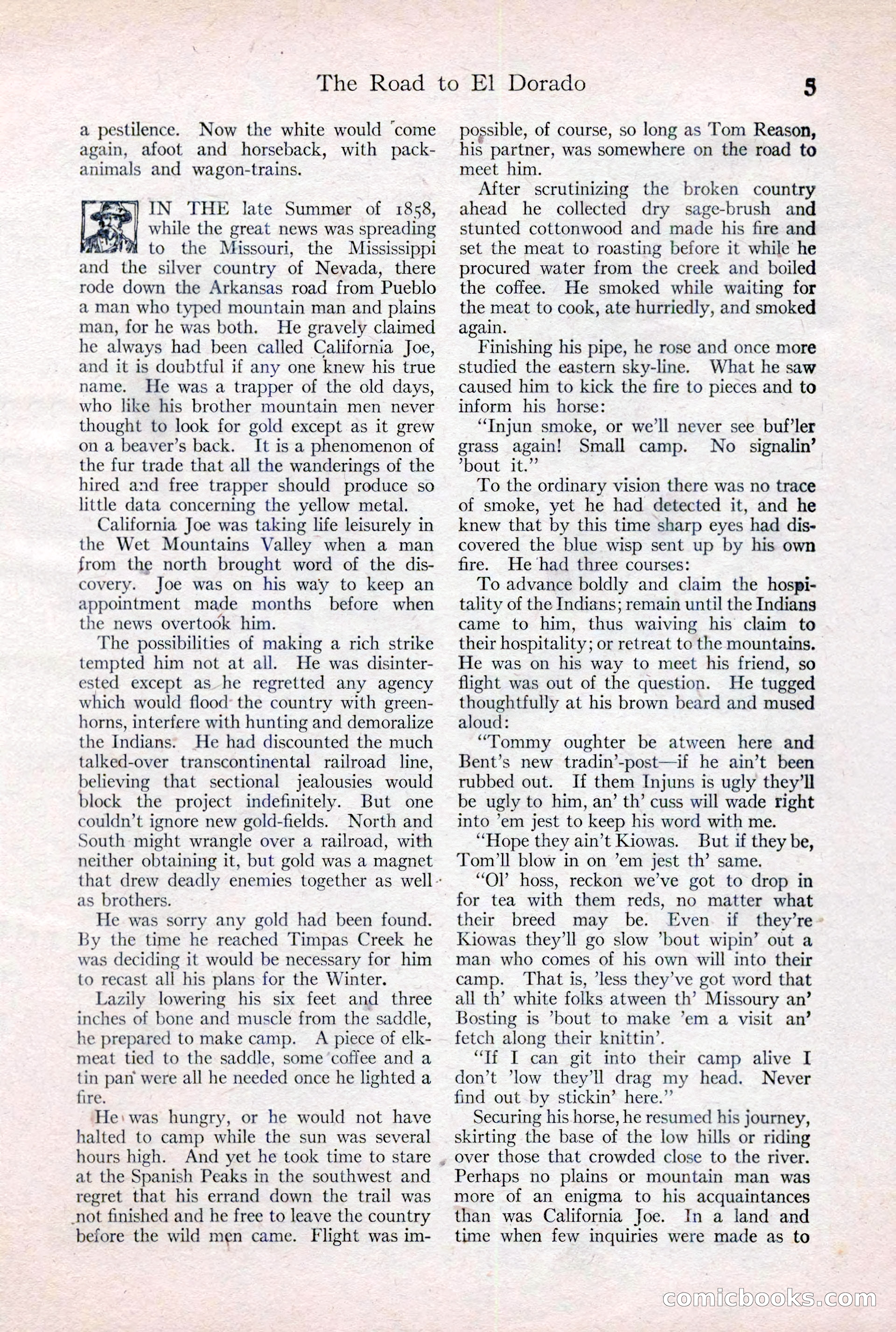 Adventure Magazine Cover, February 3, 1921 — page 11 of 200