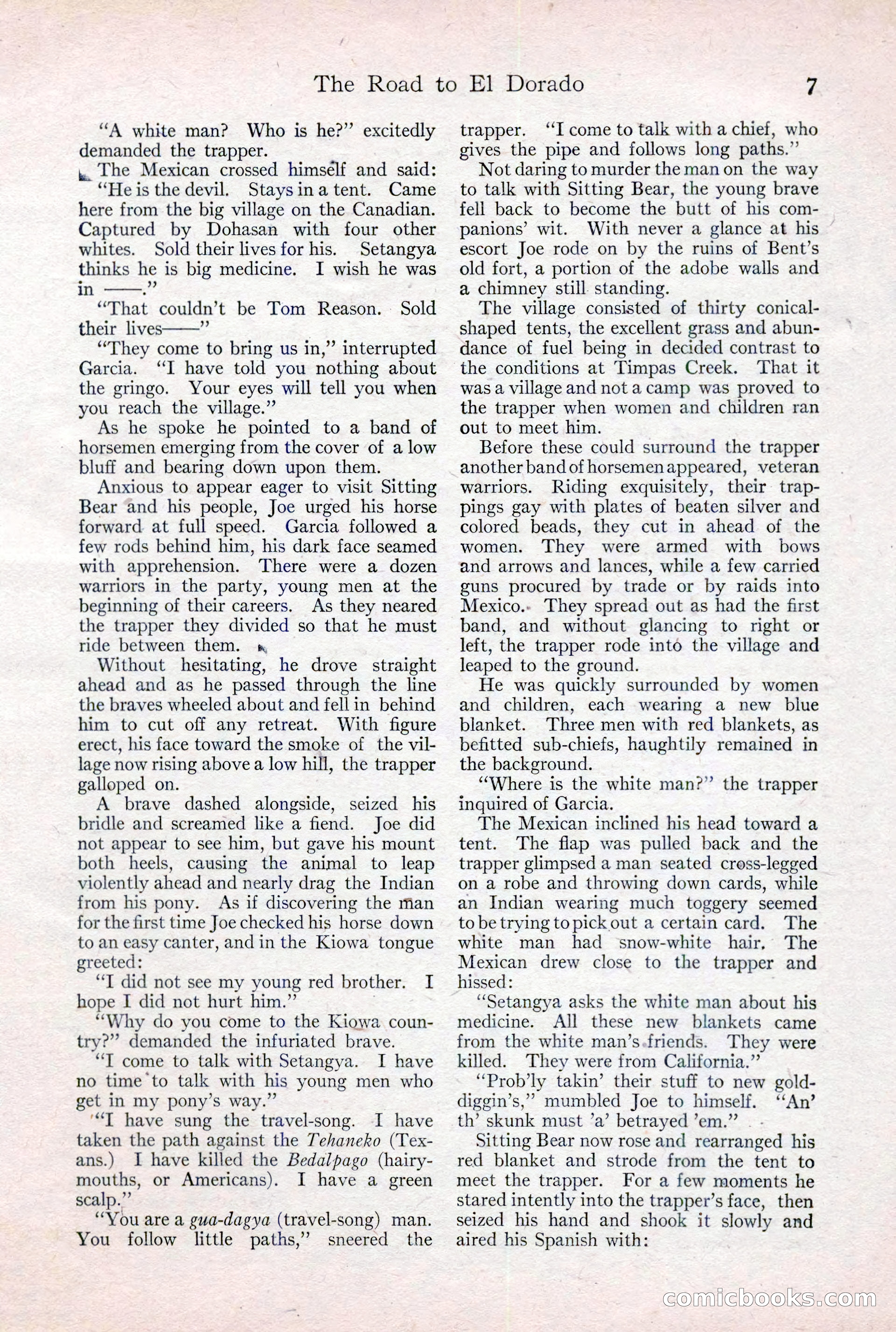 Adventure Magazine Cover, February 3, 1921 — page 13 of 200