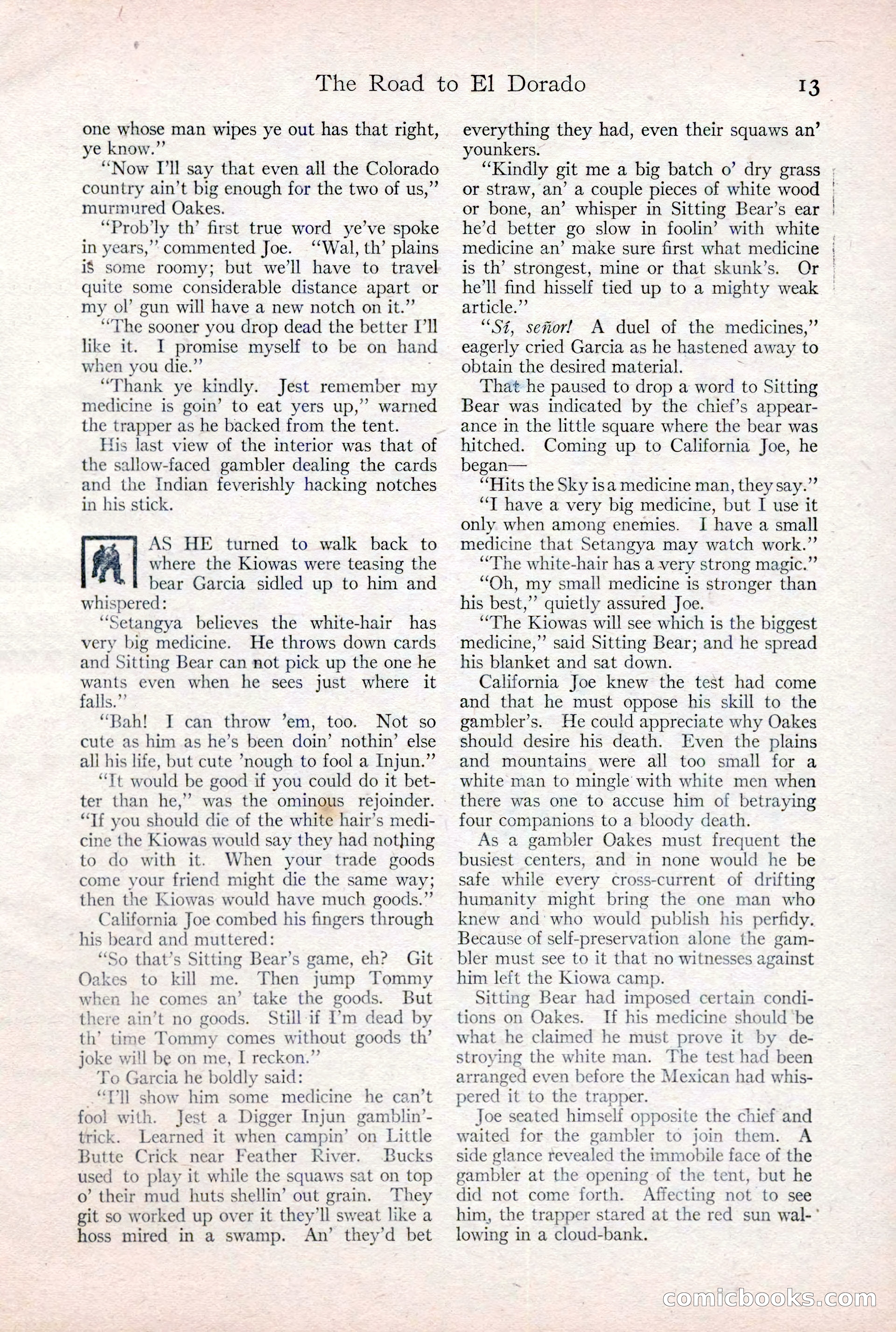 Adventure Magazine Cover, February 3, 1921 — page 19 of 200
