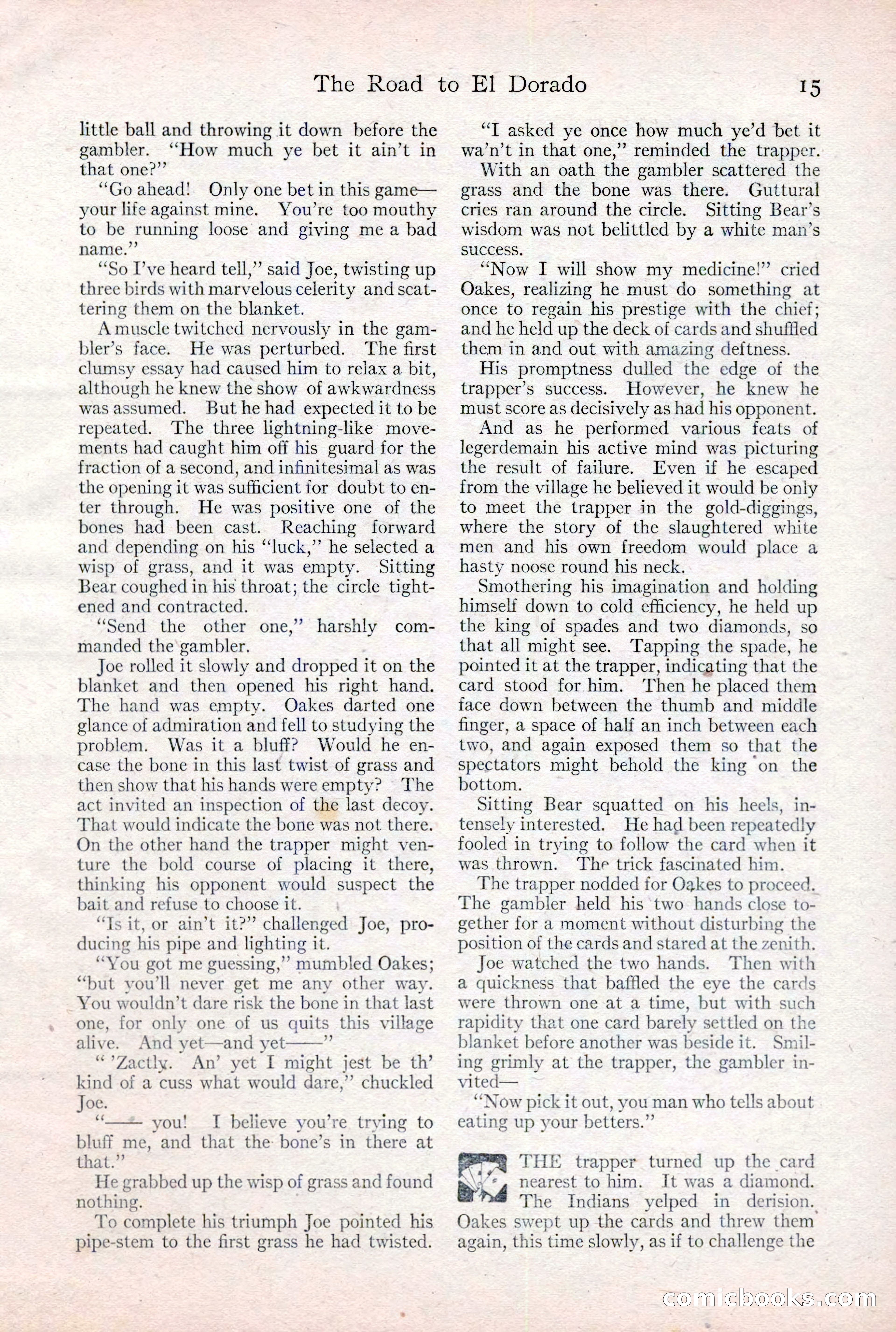 Adventure Magazine Cover, February 3, 1921 — page 21 of 200