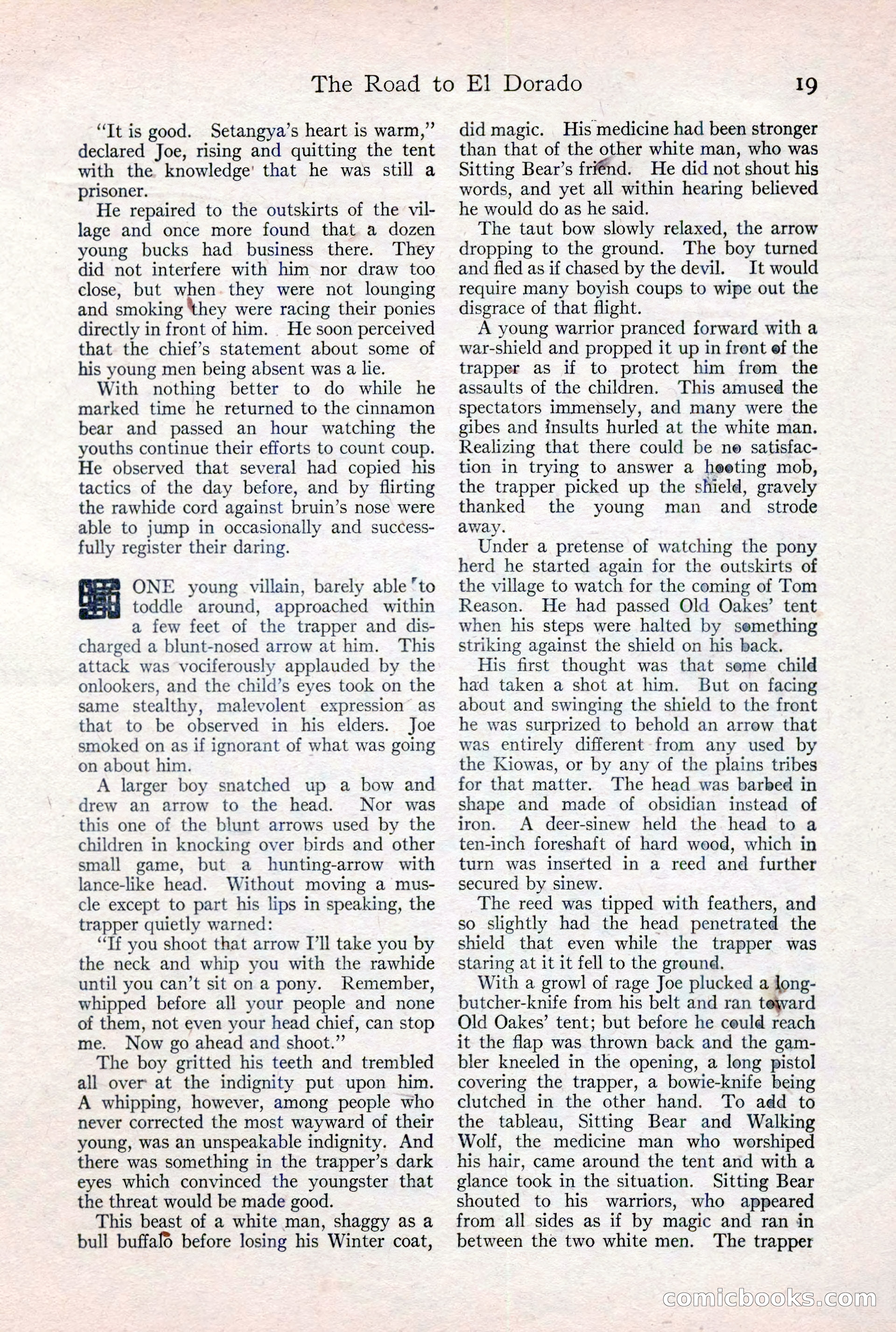 Adventure Magazine Cover, February 3, 1921 — page 25 of 200