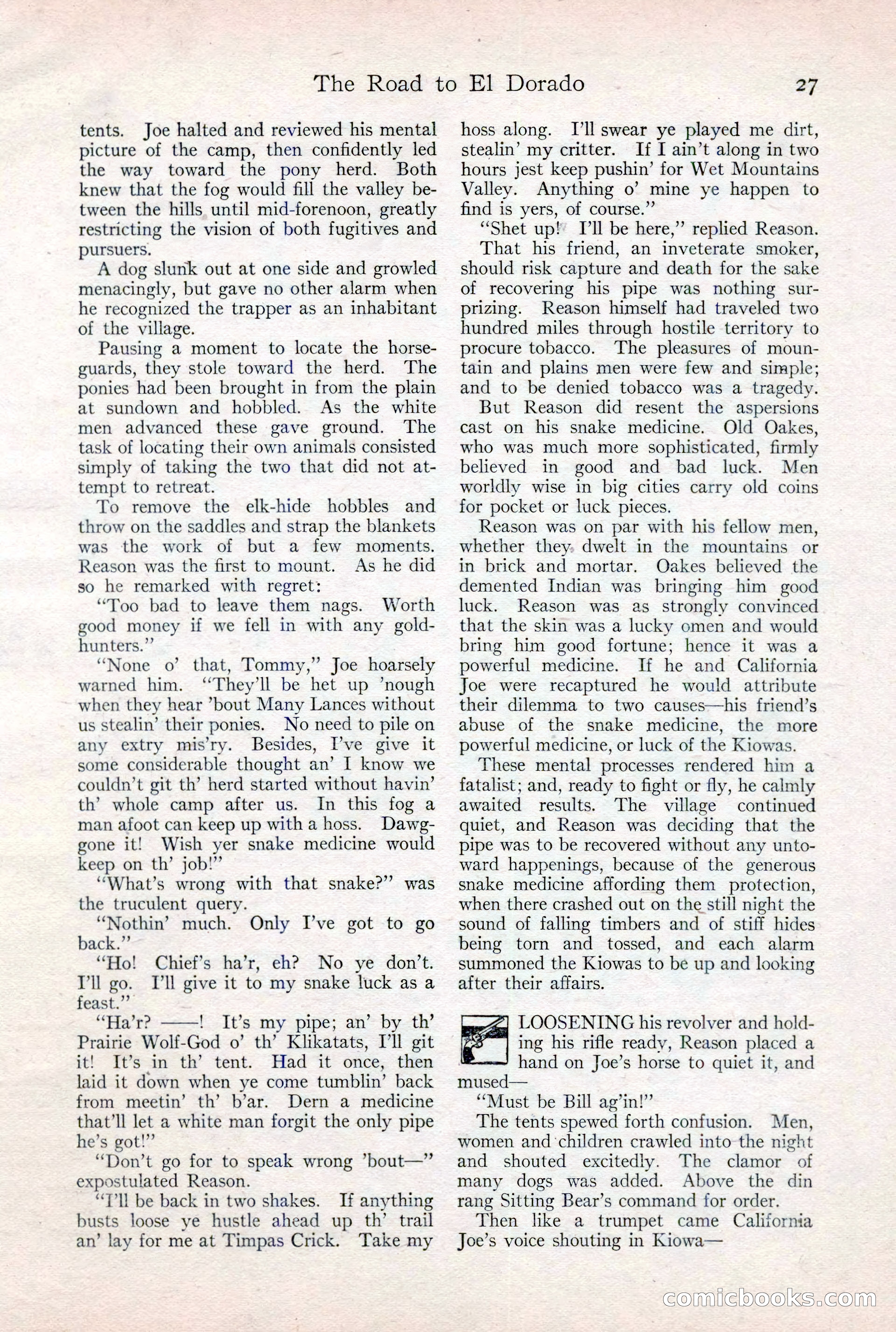 Adventure Magazine Cover, February 3, 1921 — page 33 of 200