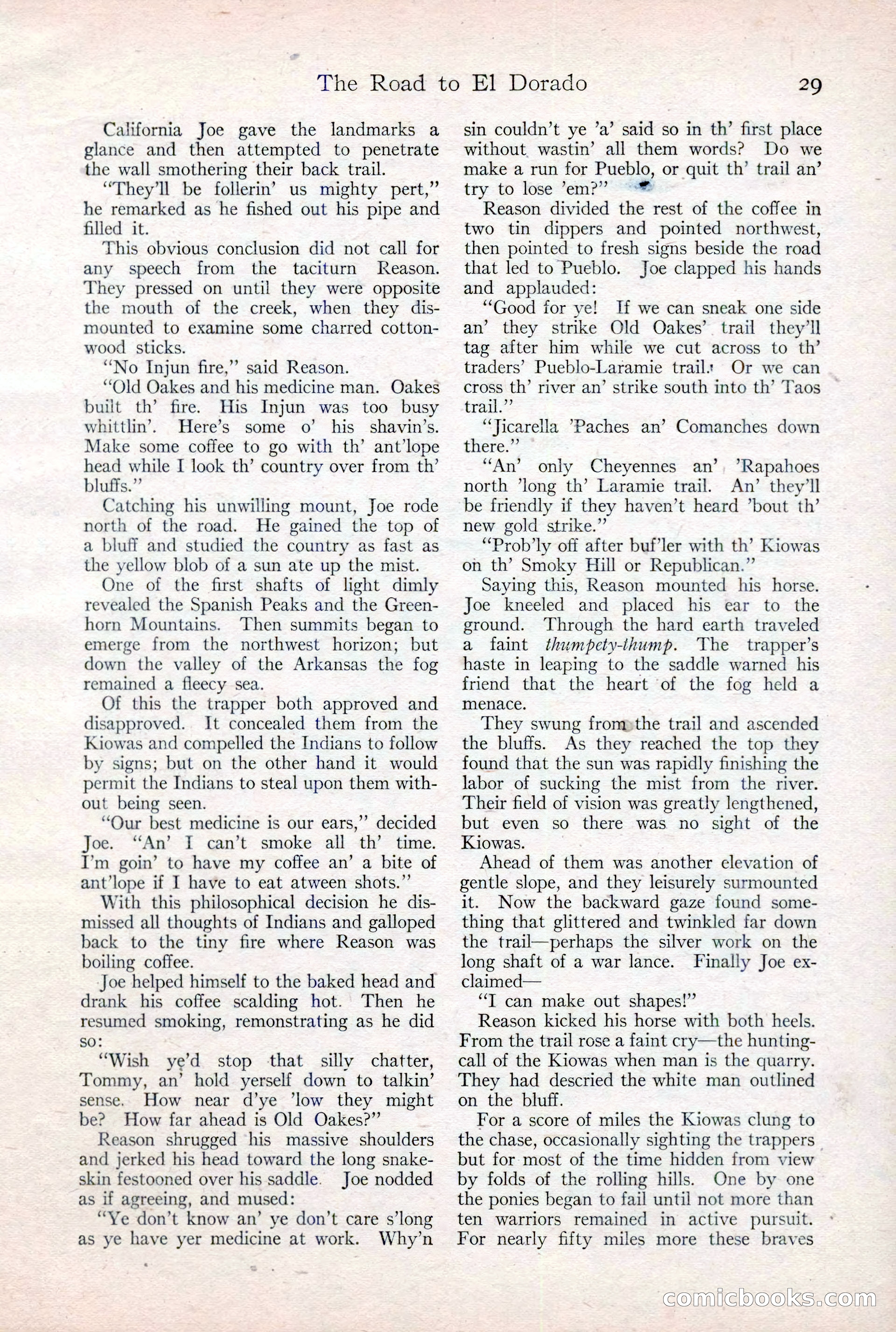 Adventure Magazine Cover, February 3, 1921 — page 35 of 200