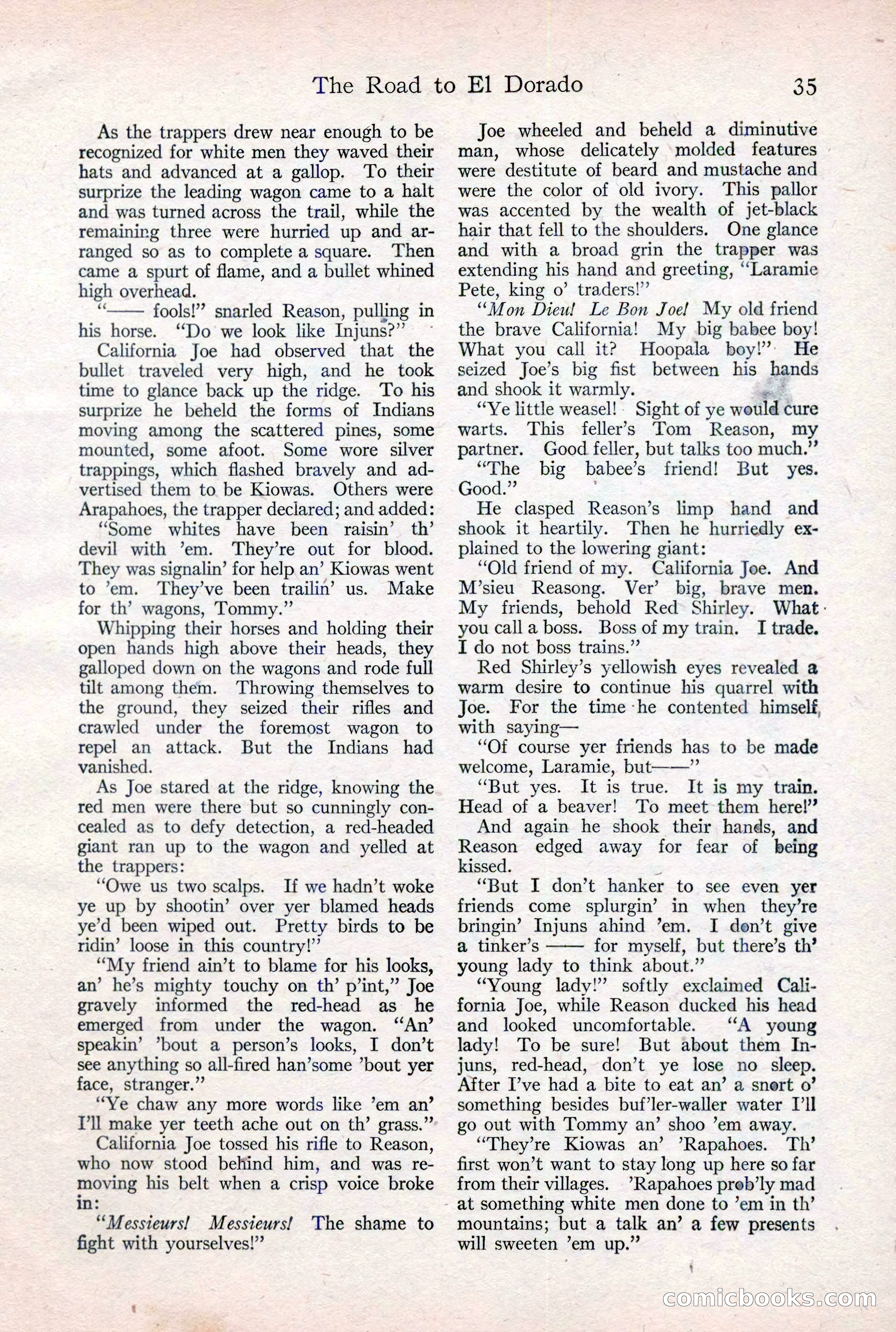Adventure Magazine Cover, February 3, 1921 — page 41 of 200