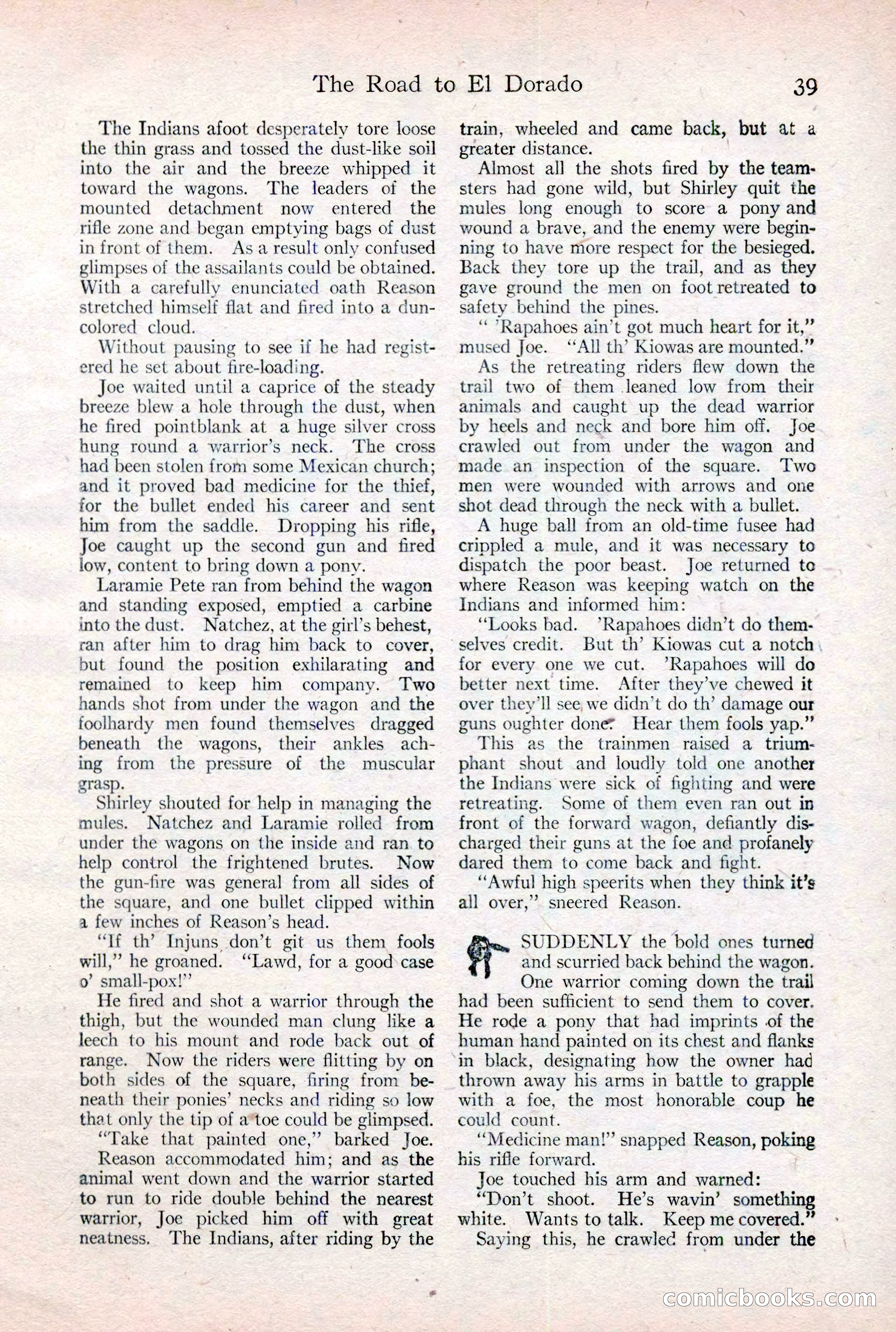 Adventure Magazine Cover, February 3, 1921 — page 45 of 200