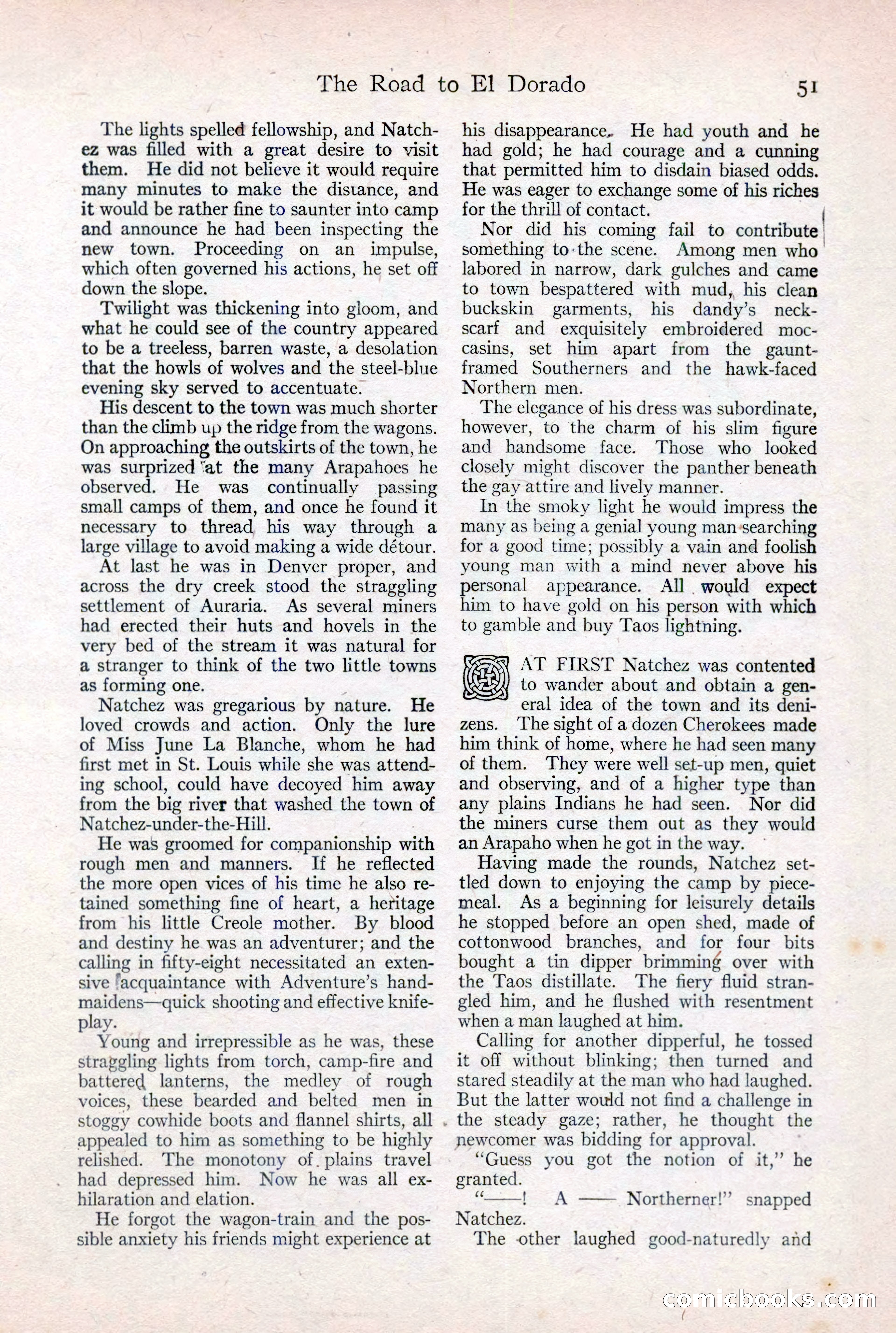 Adventure Magazine Cover, February 3, 1921 — page 57 of 200