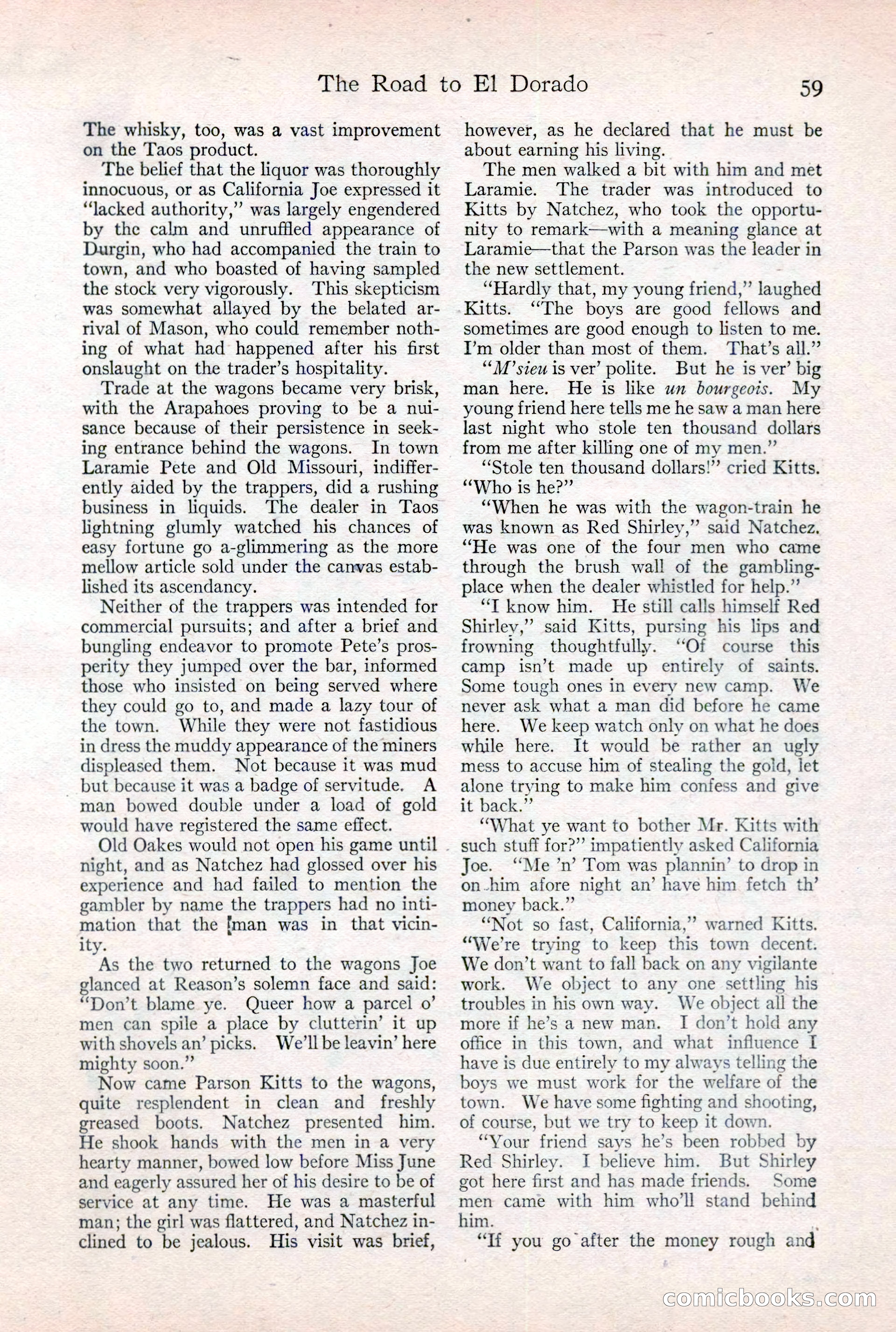 Adventure Magazine Cover, February 3, 1921 — page 65 of 200