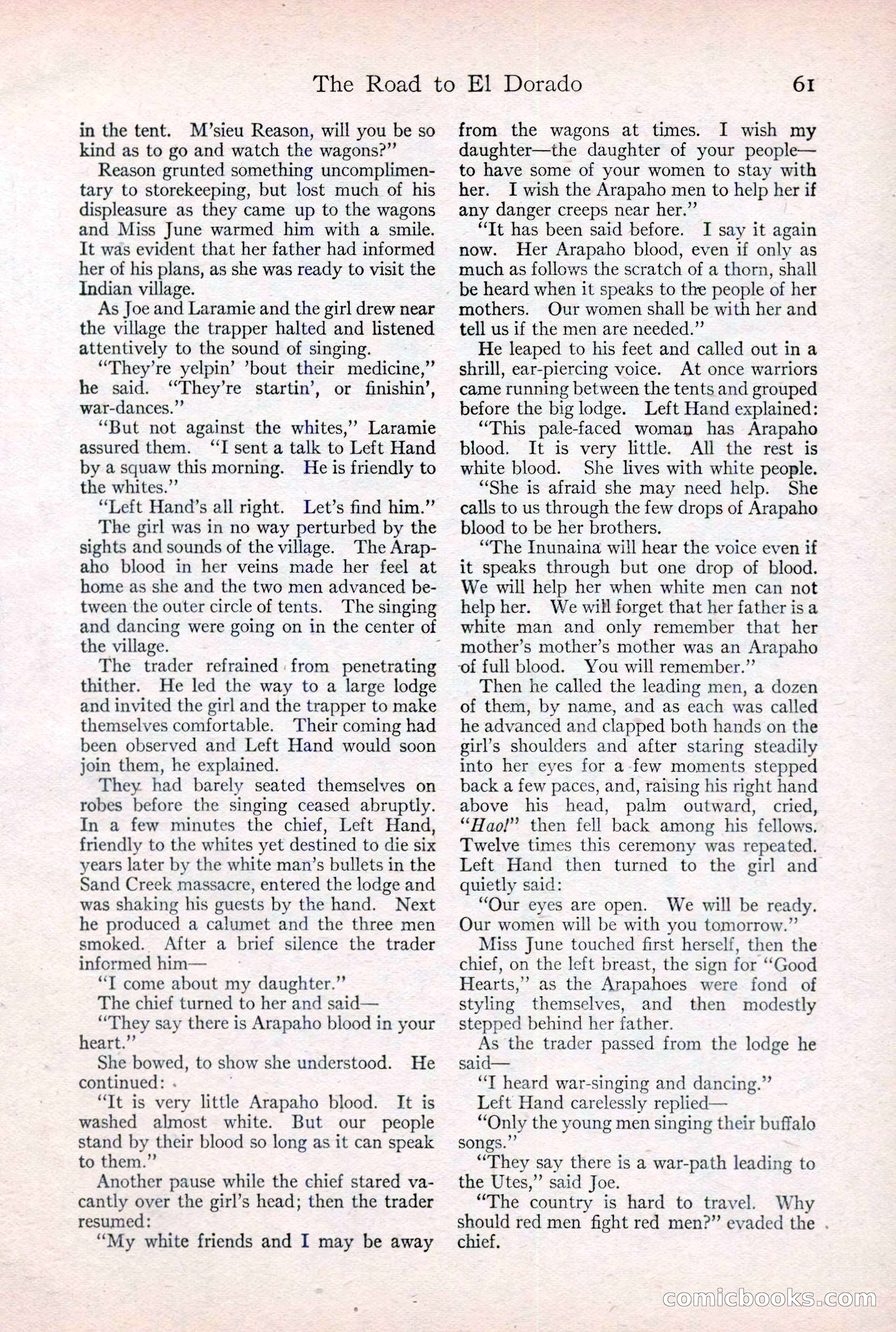 Adventure Magazine Cover, February 3, 1921 — page 67 of 200