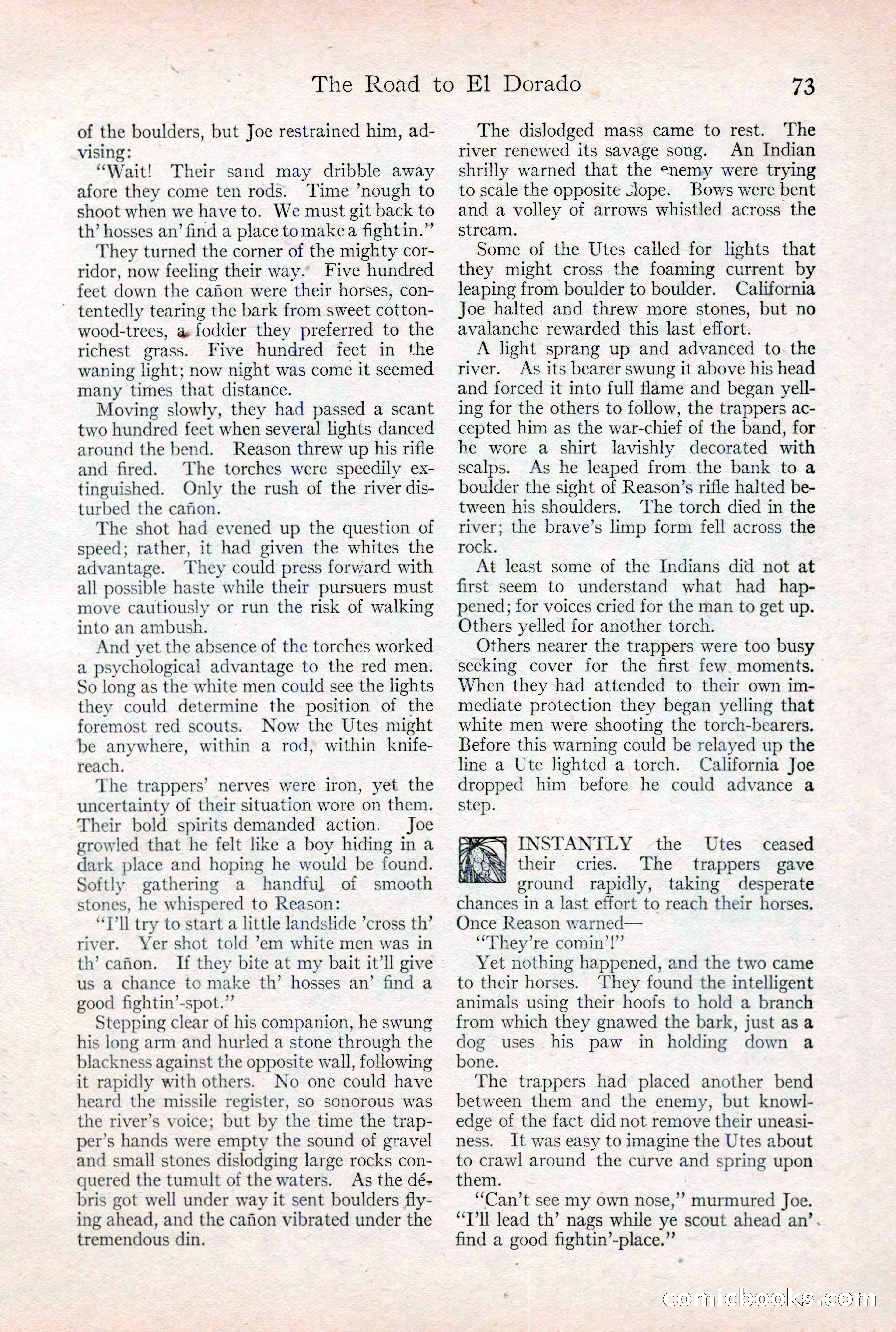 Adventure Magazine Cover, February 3, 1921 — page 79 of 200