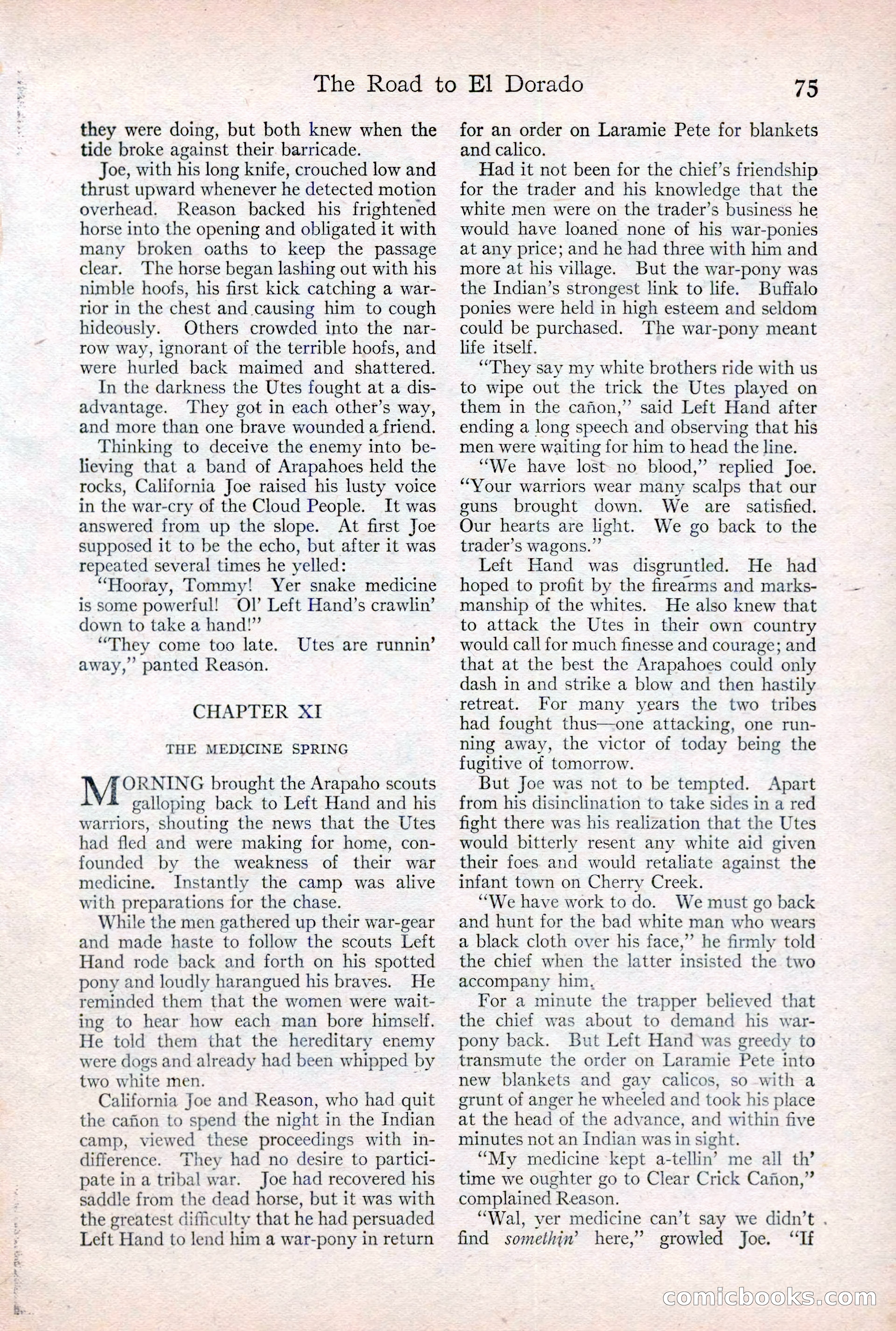 Adventure Magazine Cover, February 3, 1921 — page 81 of 200