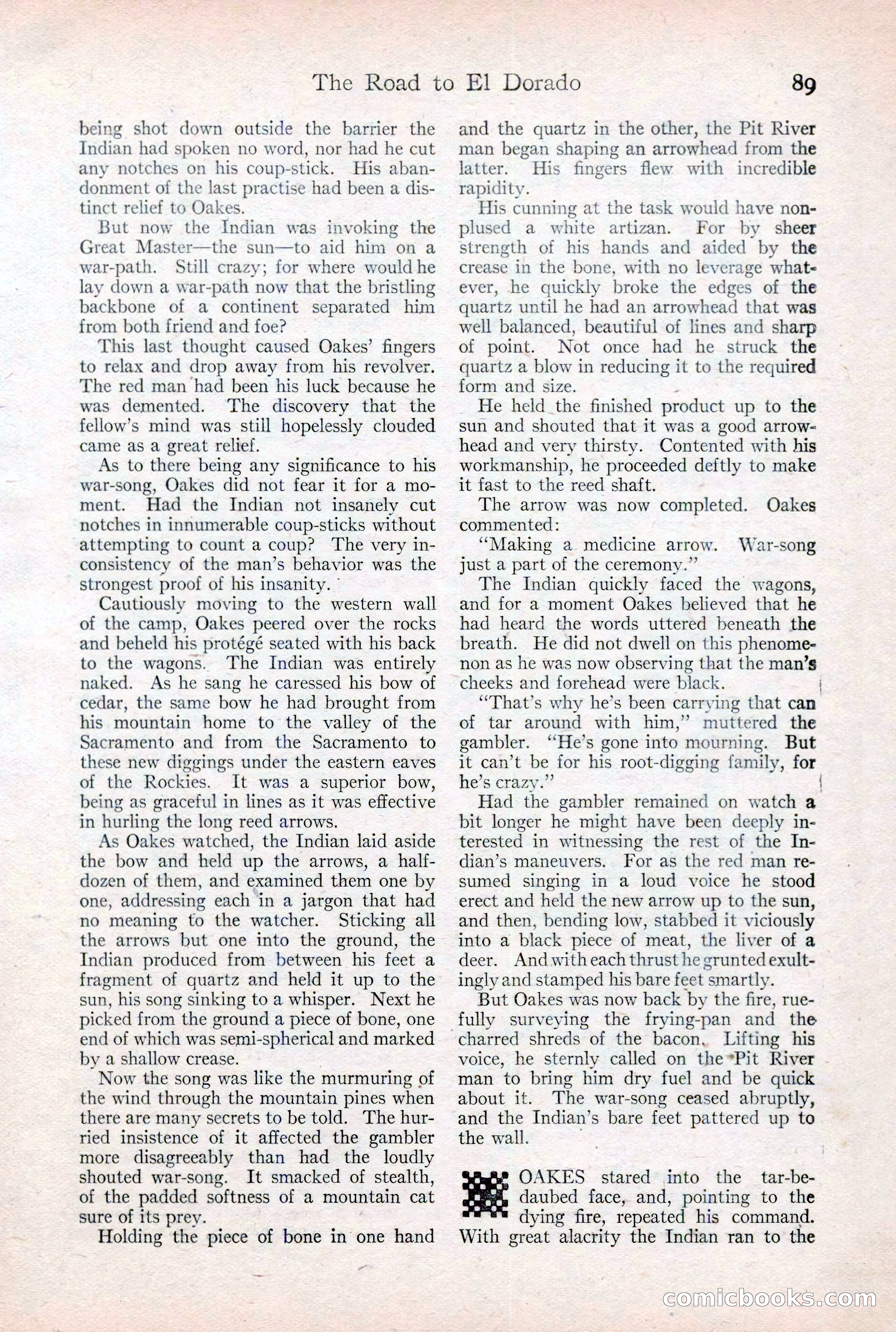 Adventure Magazine Cover, February 3, 1921 — page 95 of 200