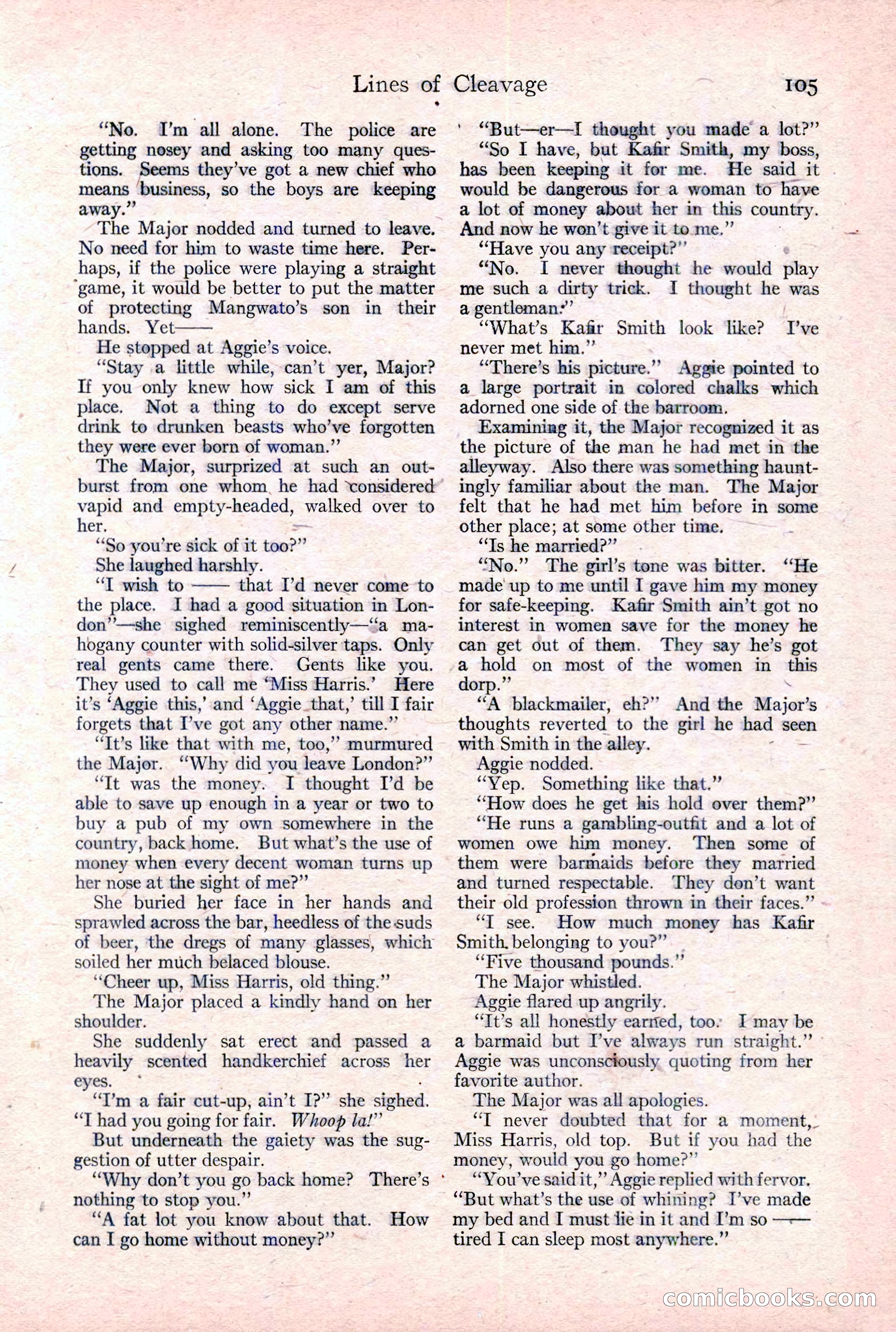 Adventure Magazine Cover, February 3, 1921 — page 111 of 200