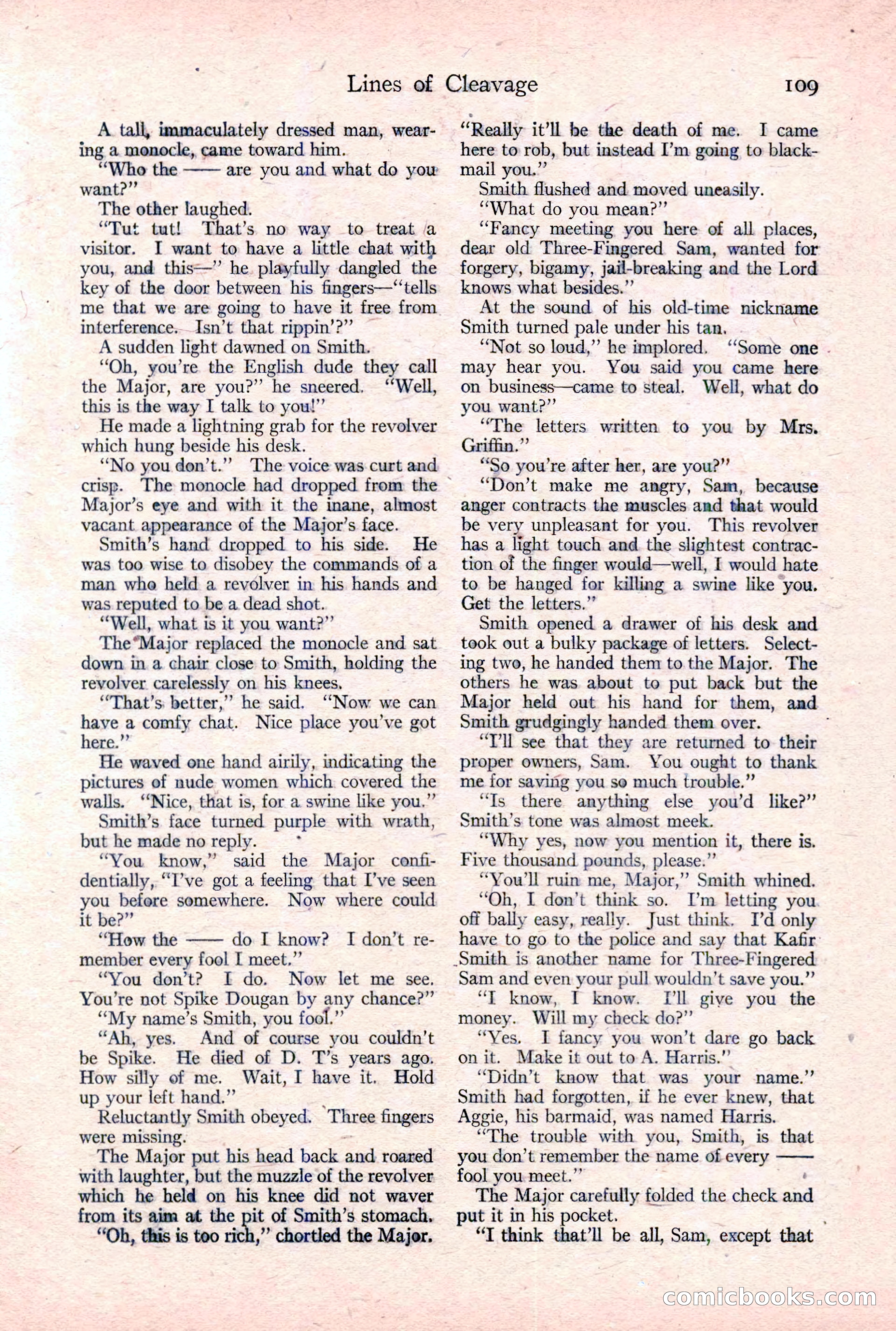 Adventure Magazine Cover, February 3, 1921 — page 115 of 200