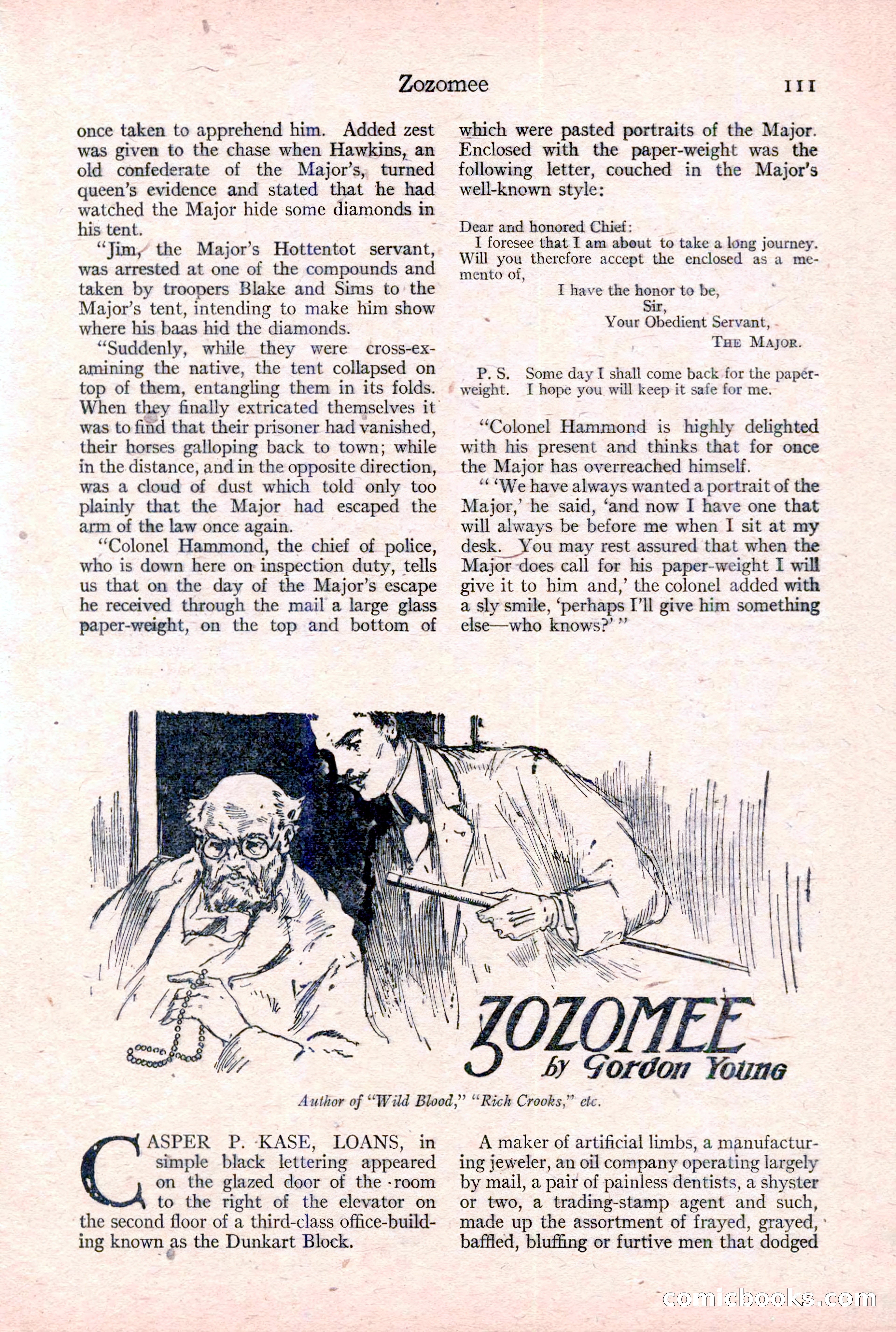 Adventure Magazine Cover, February 3, 1921 — page 117 of 200