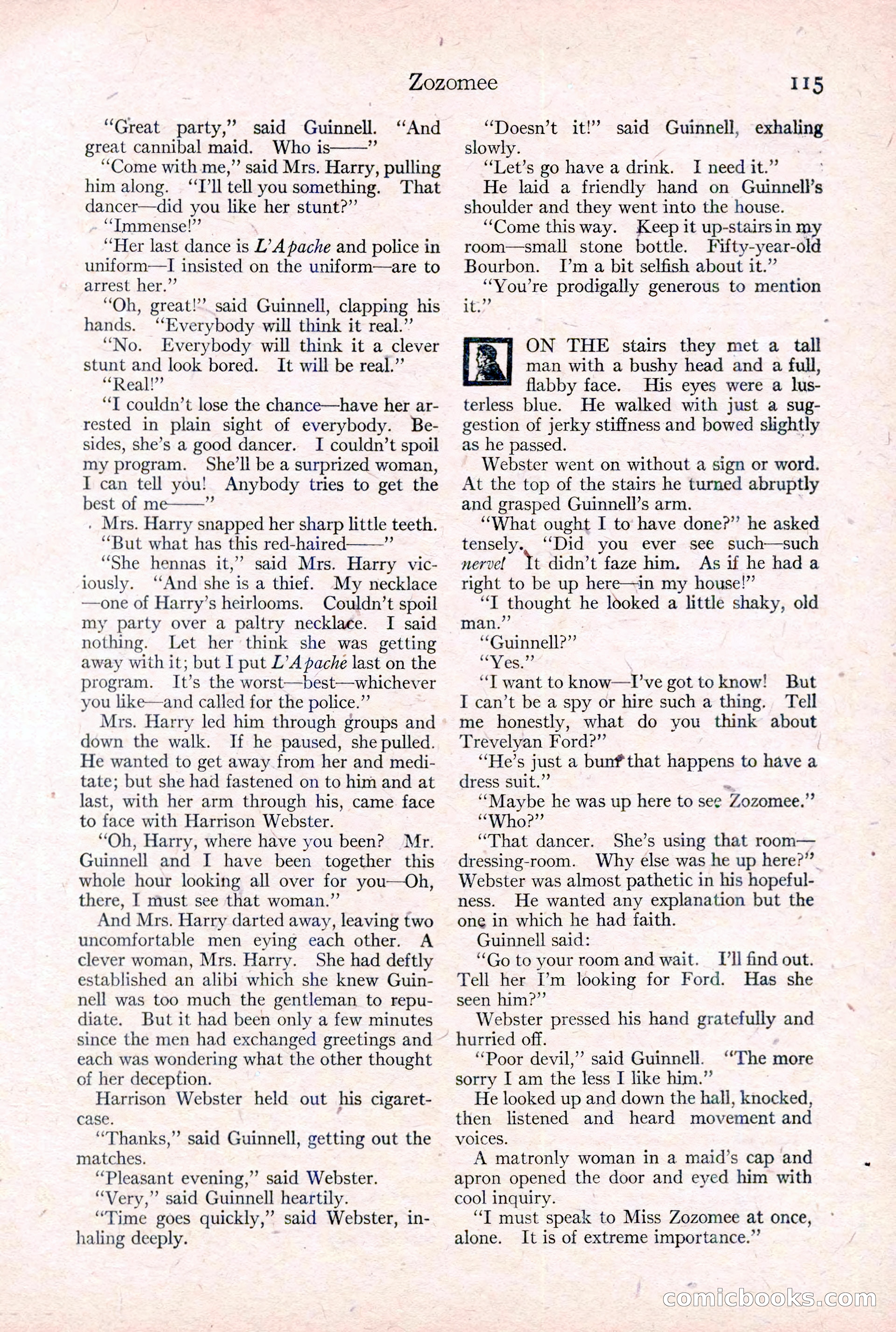 Adventure Magazine Cover, February 3, 1921 — page 121 of 200