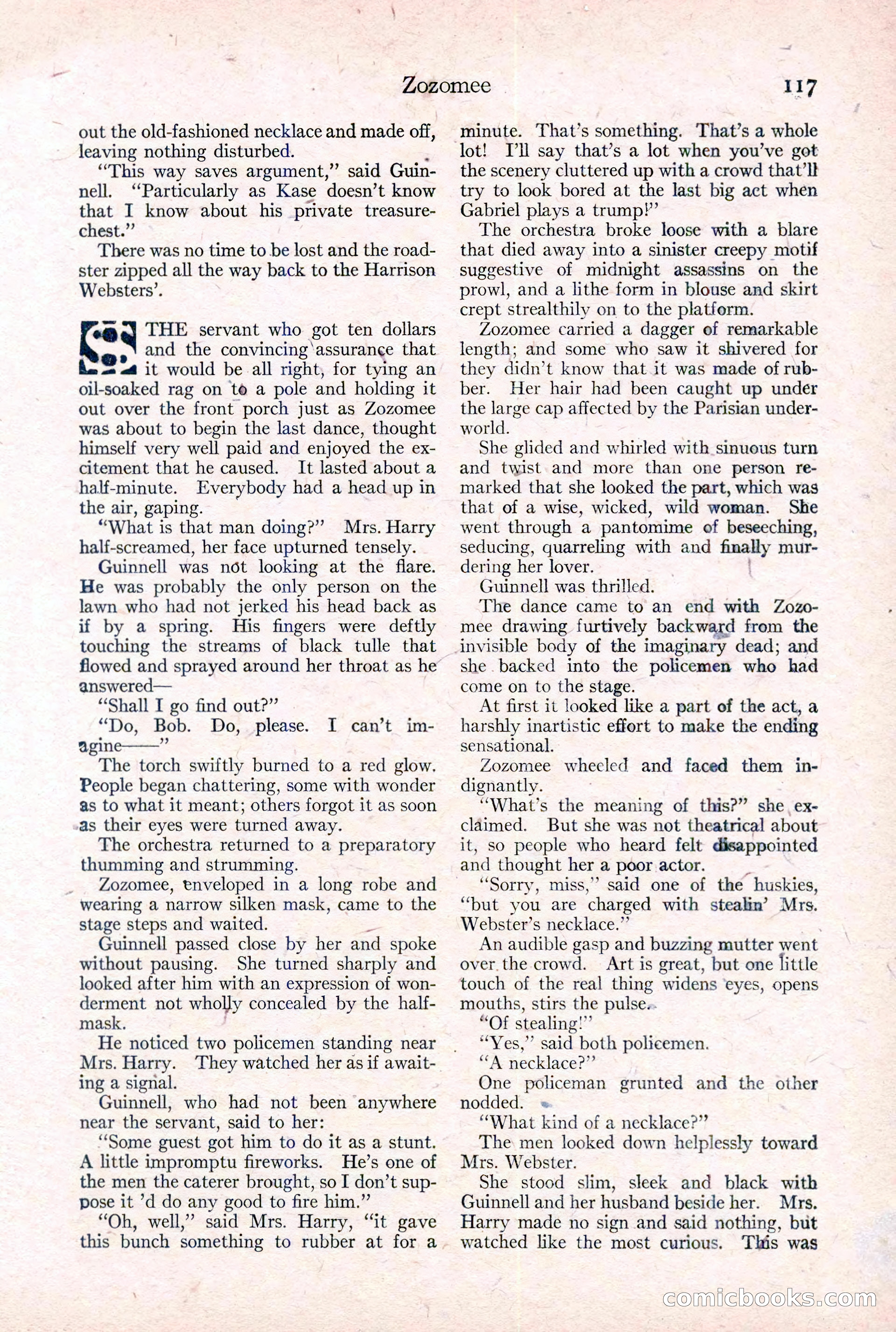 Adventure Magazine Cover, February 3, 1921 — page 123 of 200