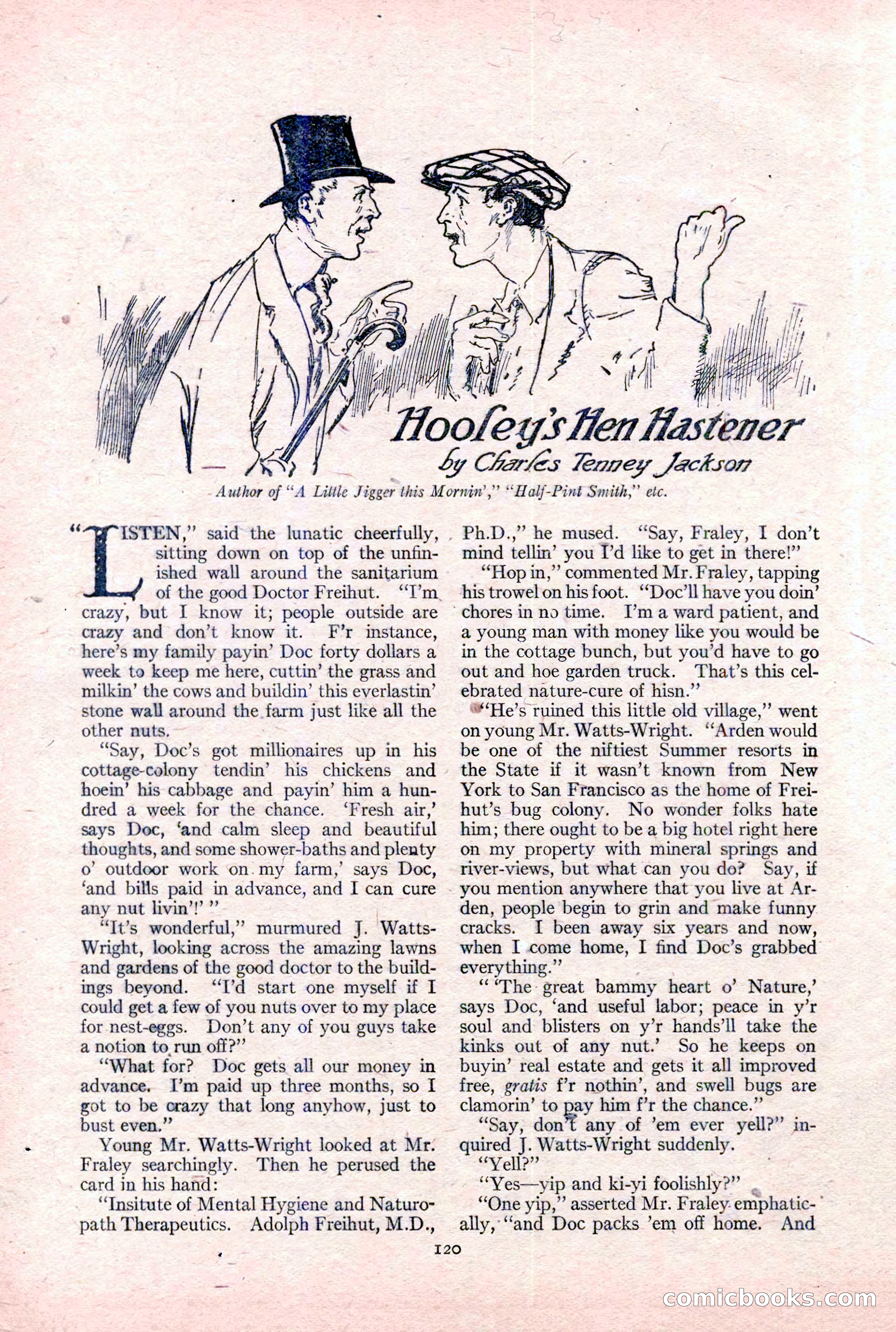 Adventure Magazine Cover, February 3, 1921 — page 126 of 200