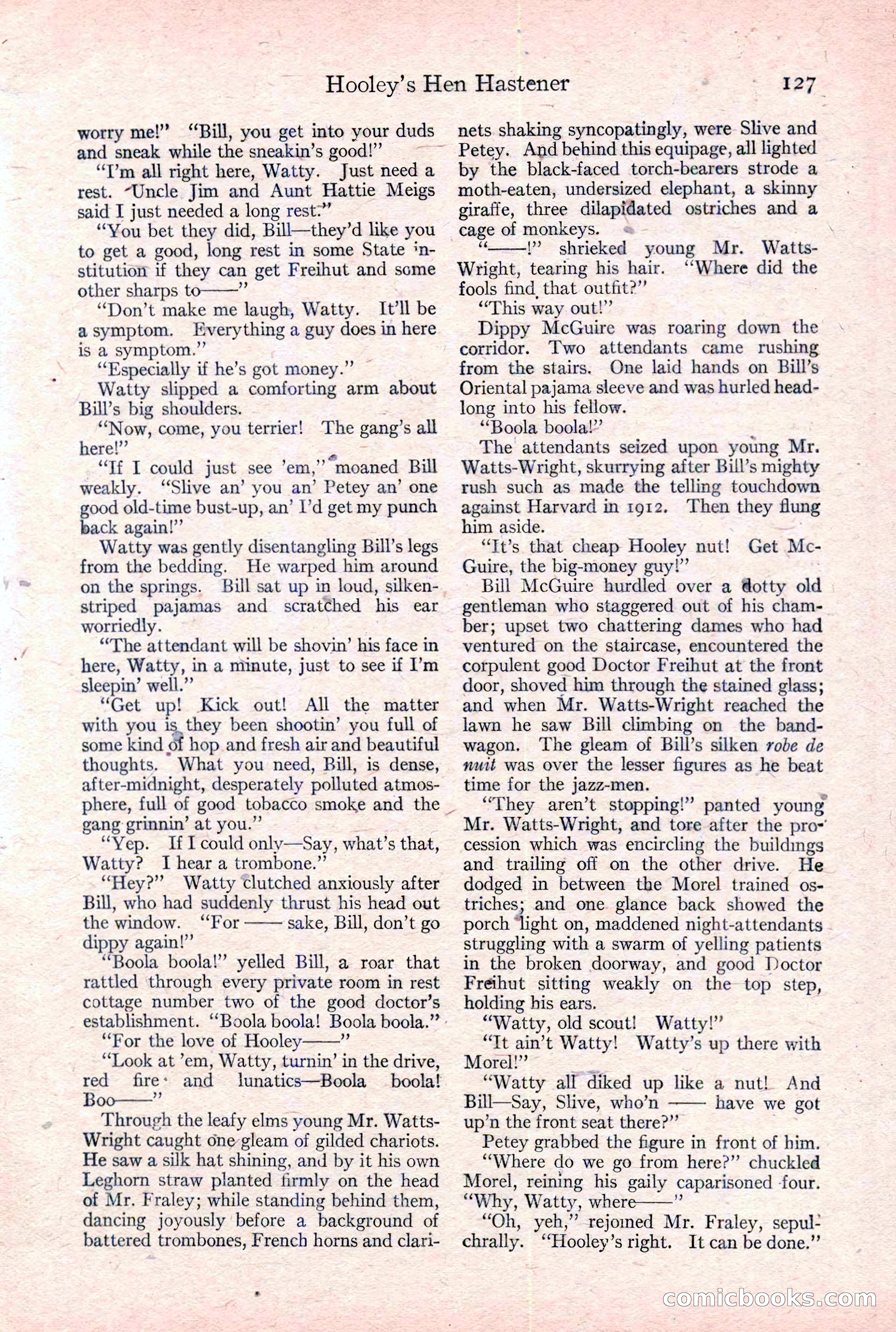 Adventure Magazine Cover, February 3, 1921 — page 133 of 200