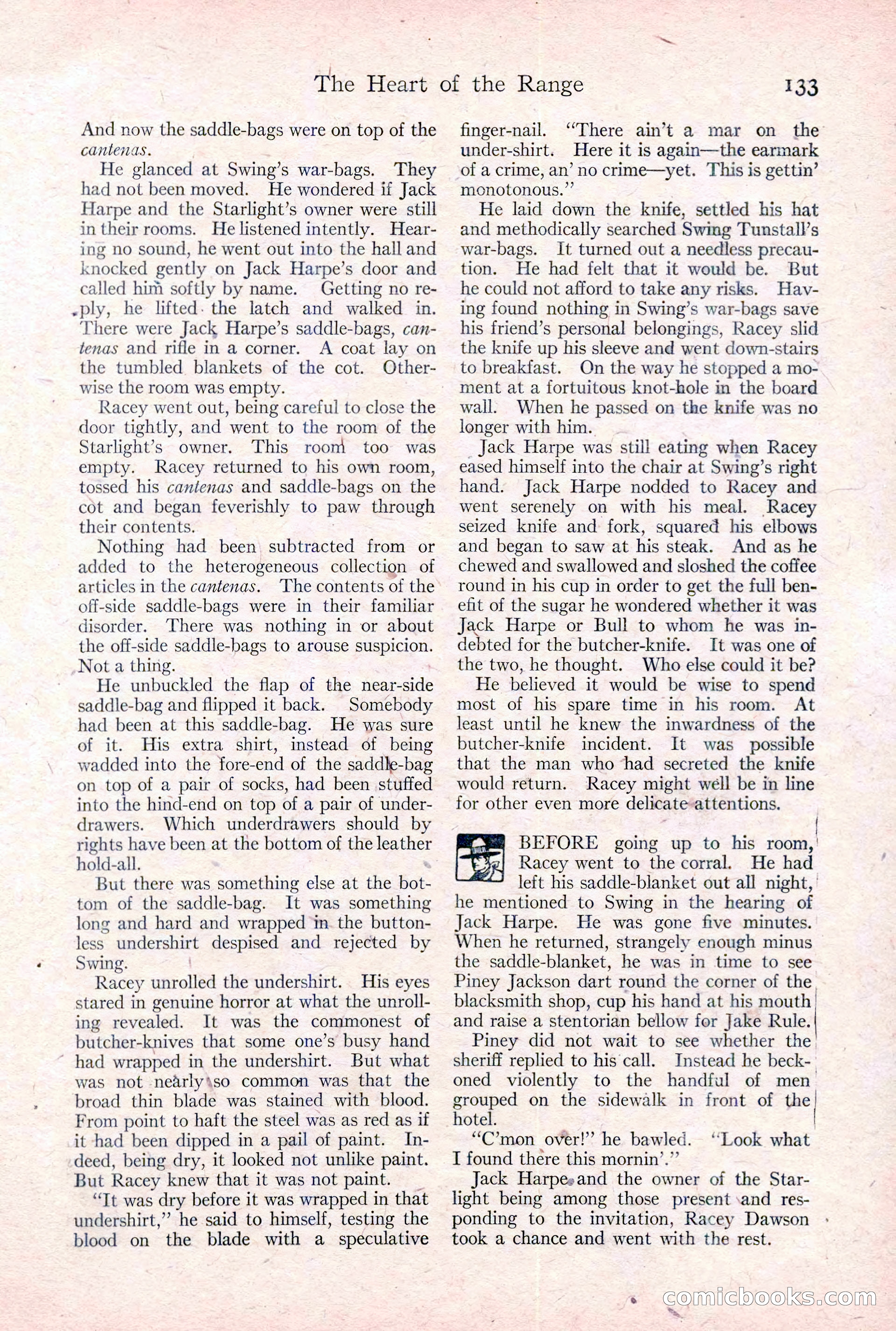 Adventure Magazine Cover, February 3, 1921 — page 139 of 200