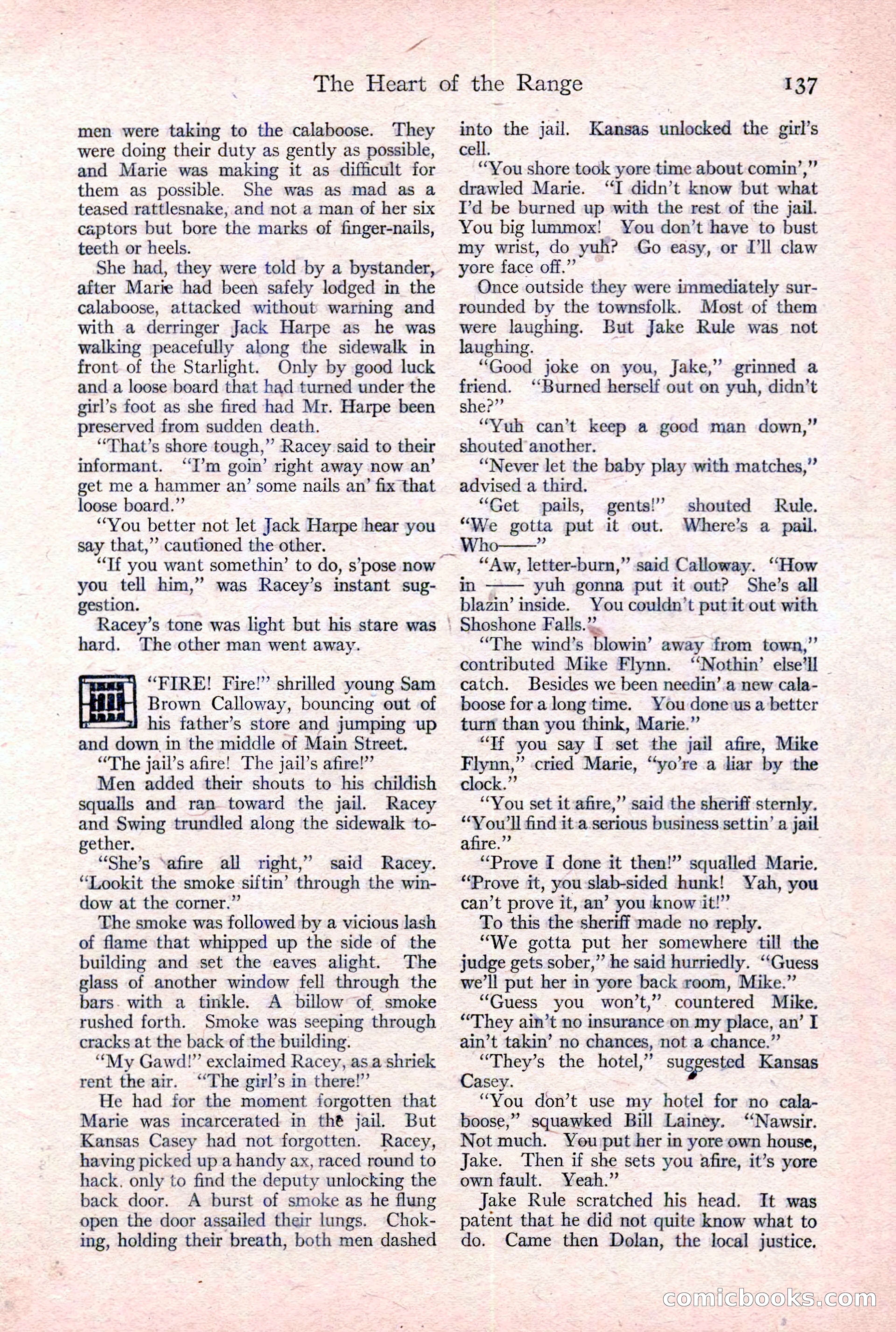 Adventure Magazine Cover, February 3, 1921 — page 143 of 200