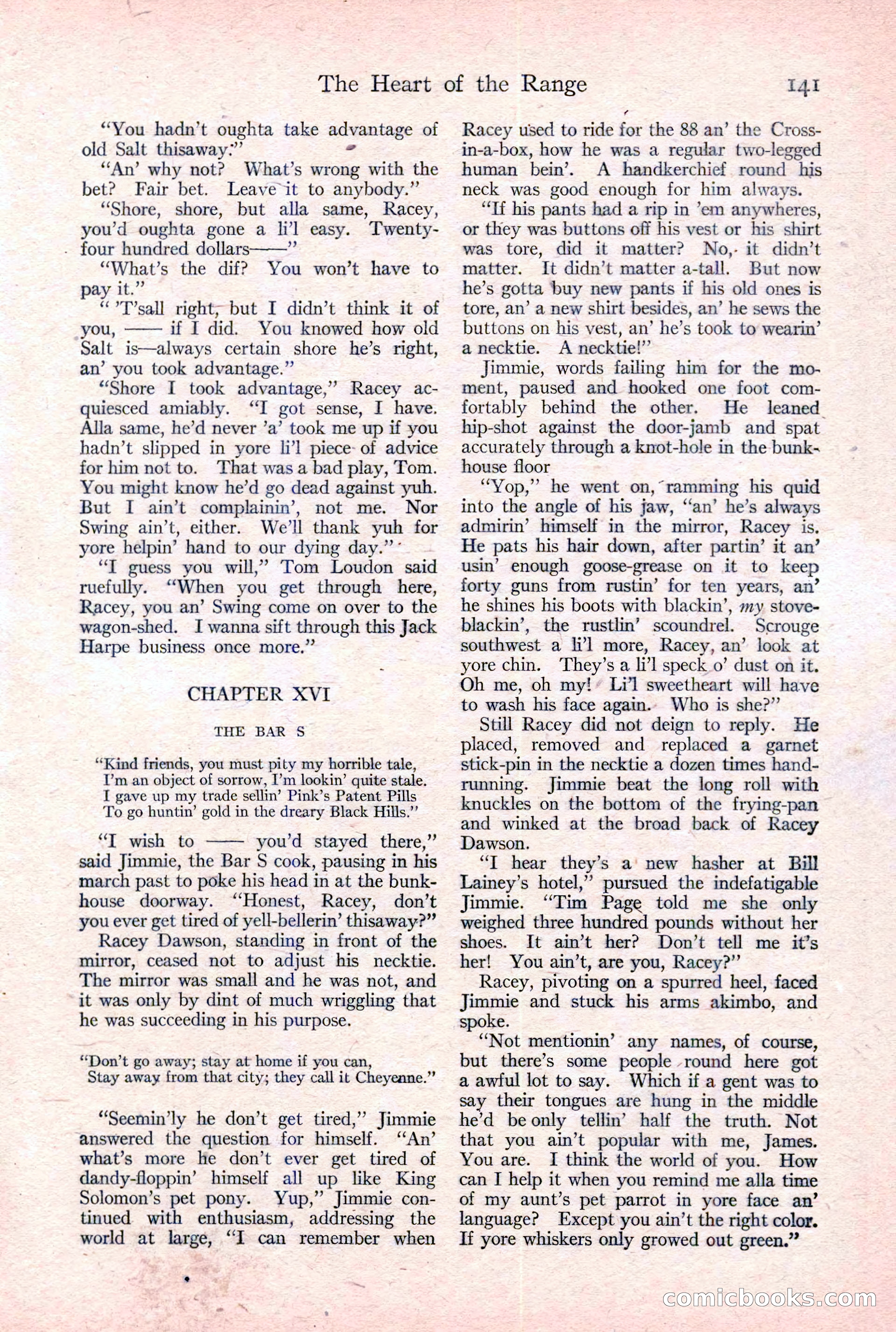 Adventure Magazine Cover, February 3, 1921 — page 147 of 200