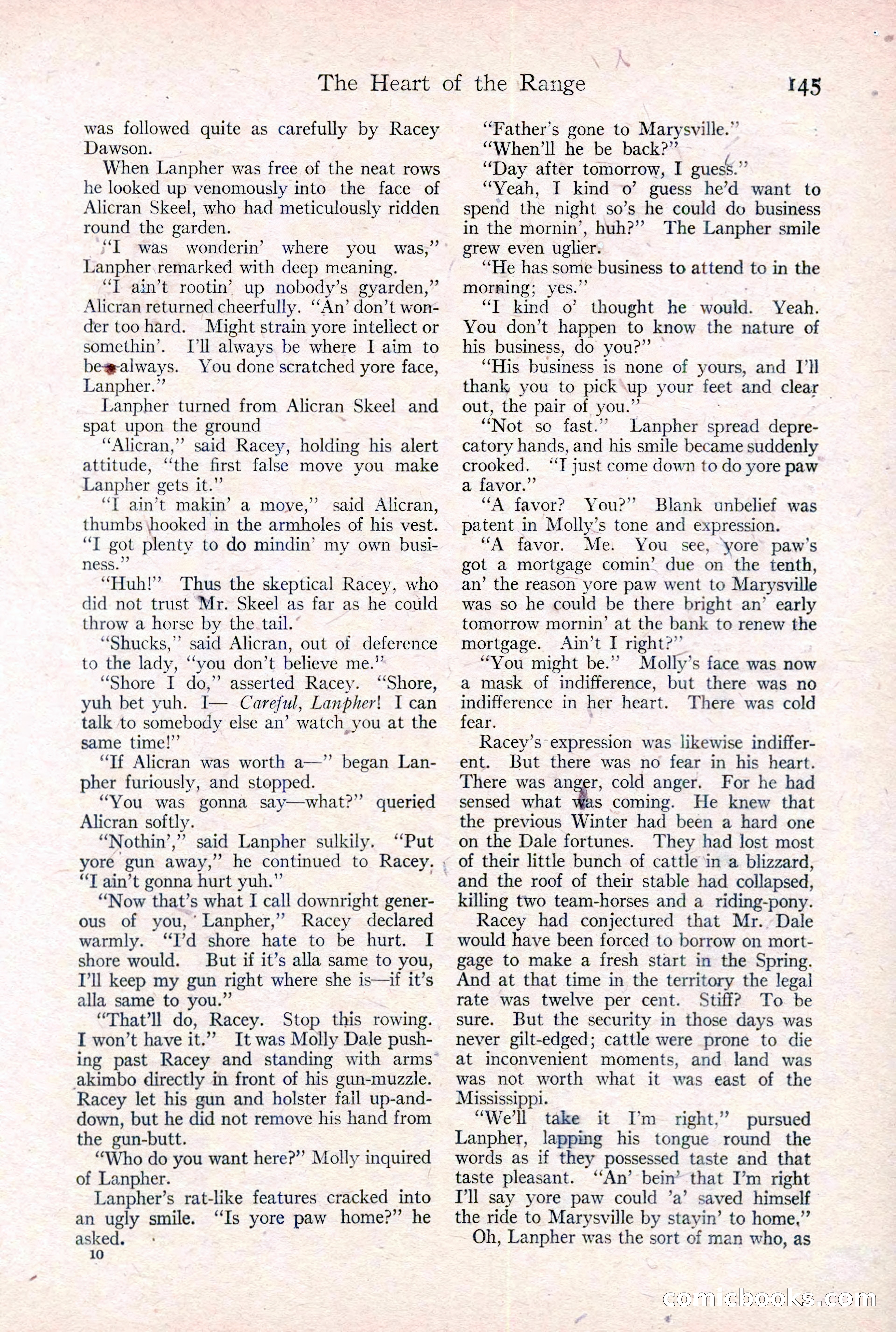 Adventure Magazine Cover, February 3, 1921 — page 151 of 200