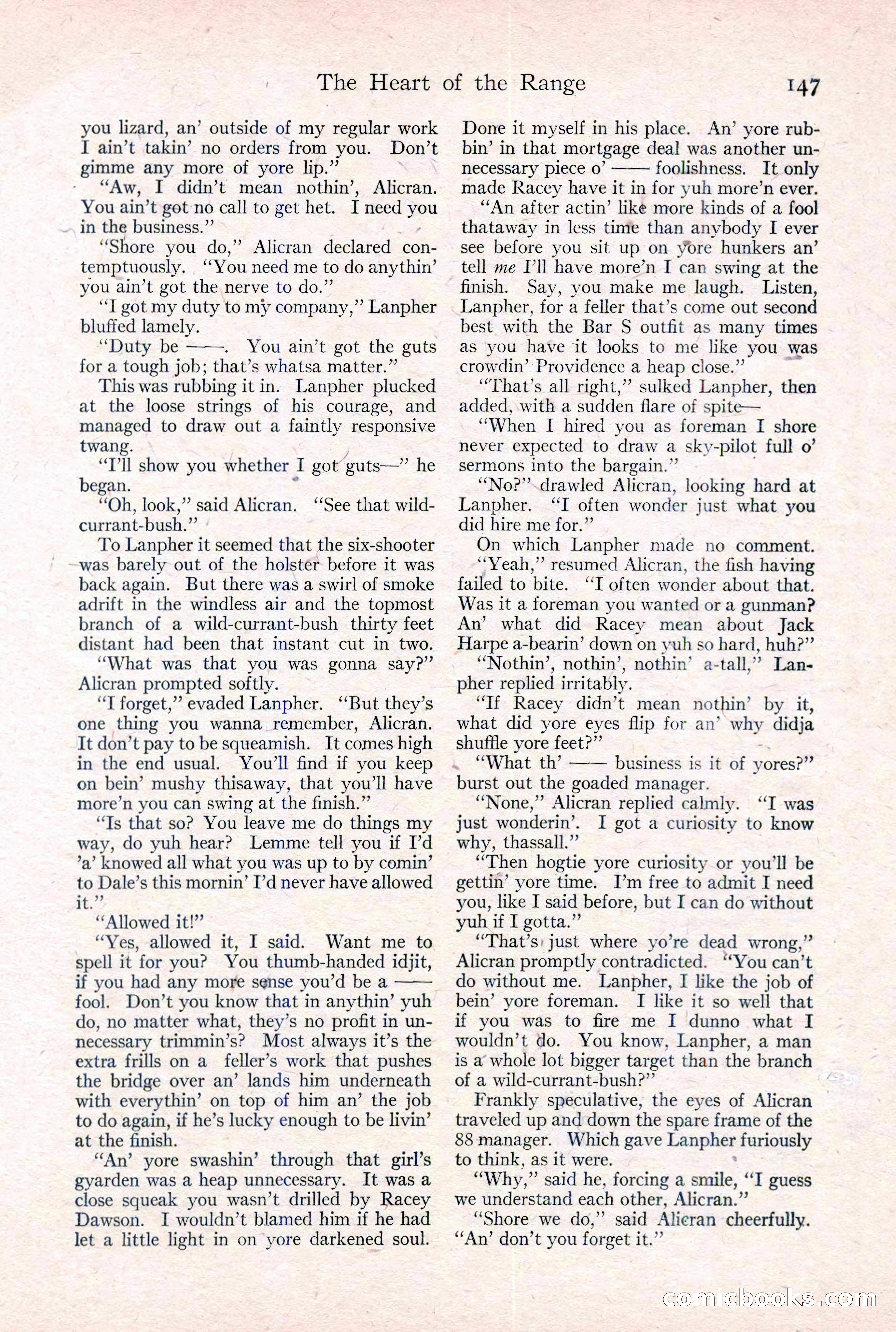 Adventure Magazine Cover, February 3, 1921 — page 153 of 200