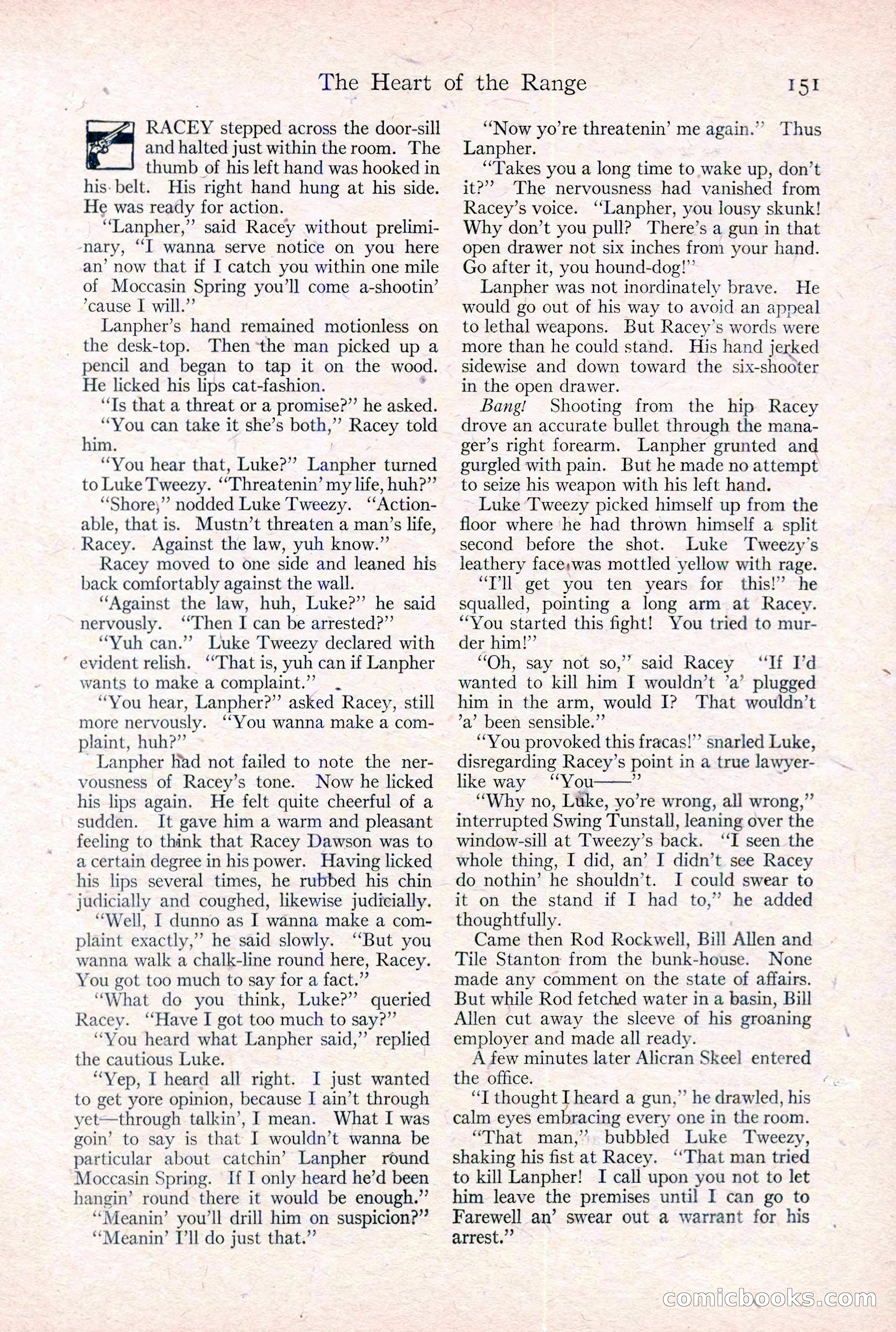 Adventure Magazine Cover, February 3, 1921 — page 157 of 200
