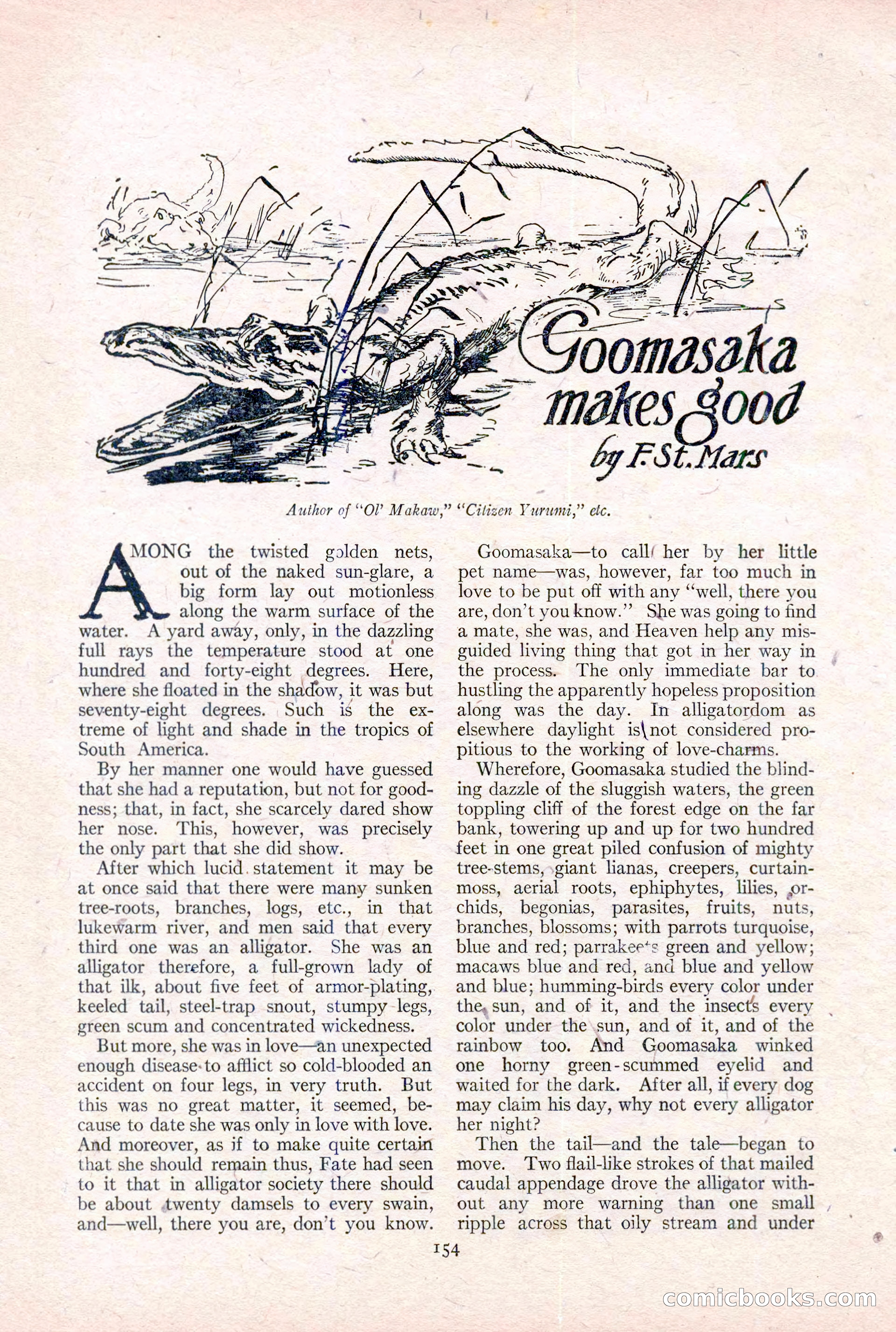 Adventure Magazine Cover, February 3, 1921 — page 160 of 200