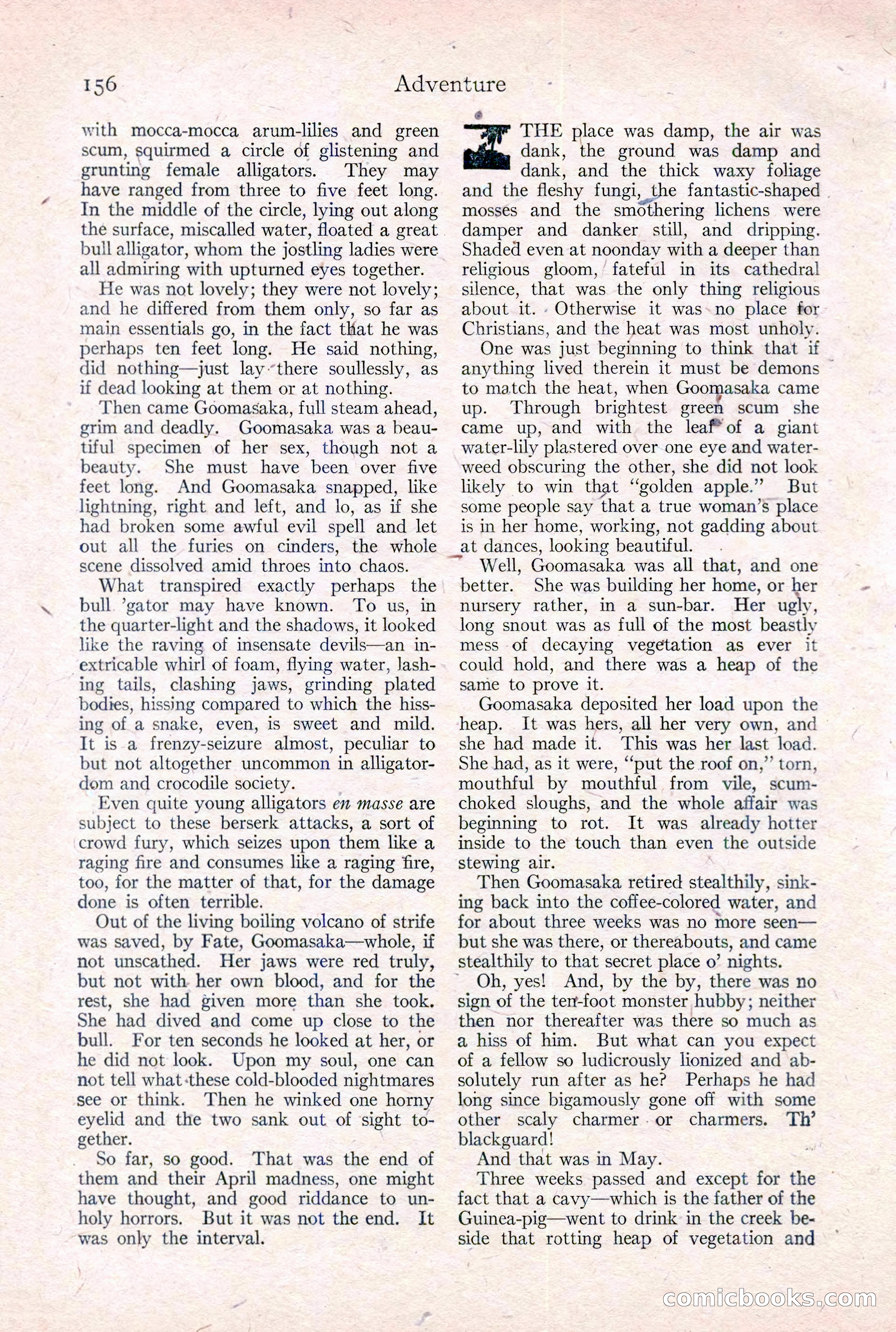 Adventure Magazine Cover, February 3, 1921 — page 162 of 200