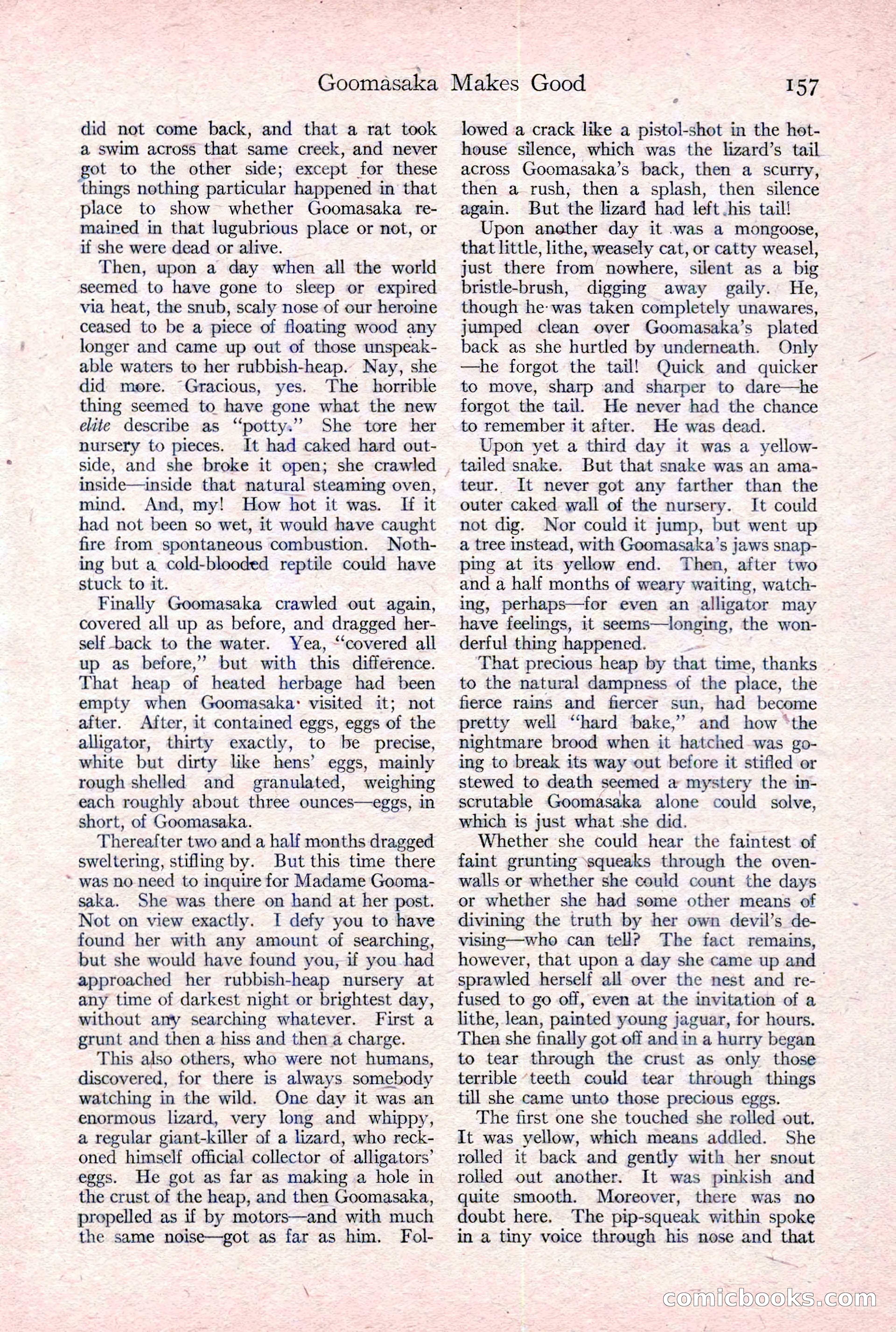 Adventure Magazine Cover, February 3, 1921 — page 163 of 200
