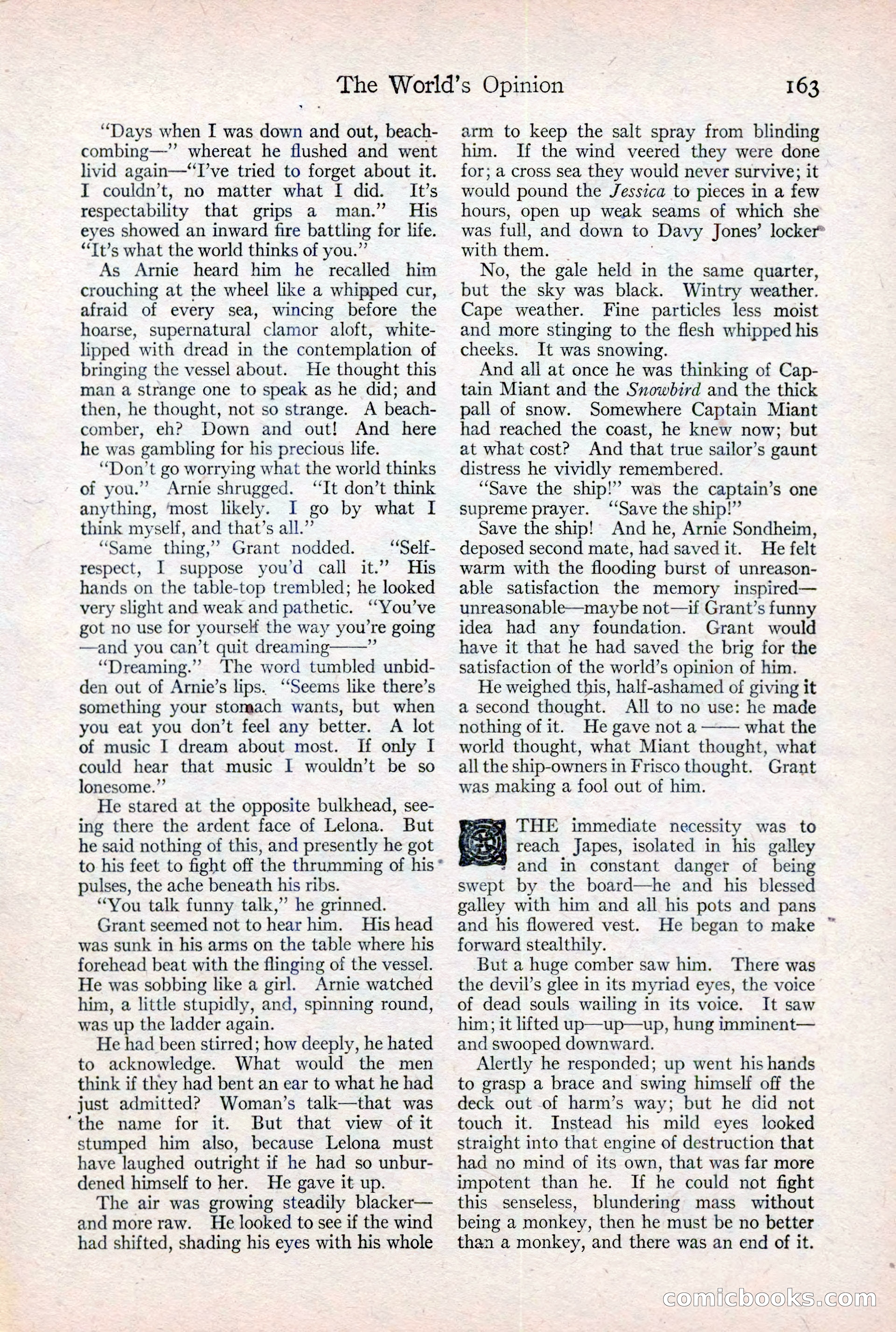 Adventure Magazine Cover, February 3, 1921 — page 169 of 200