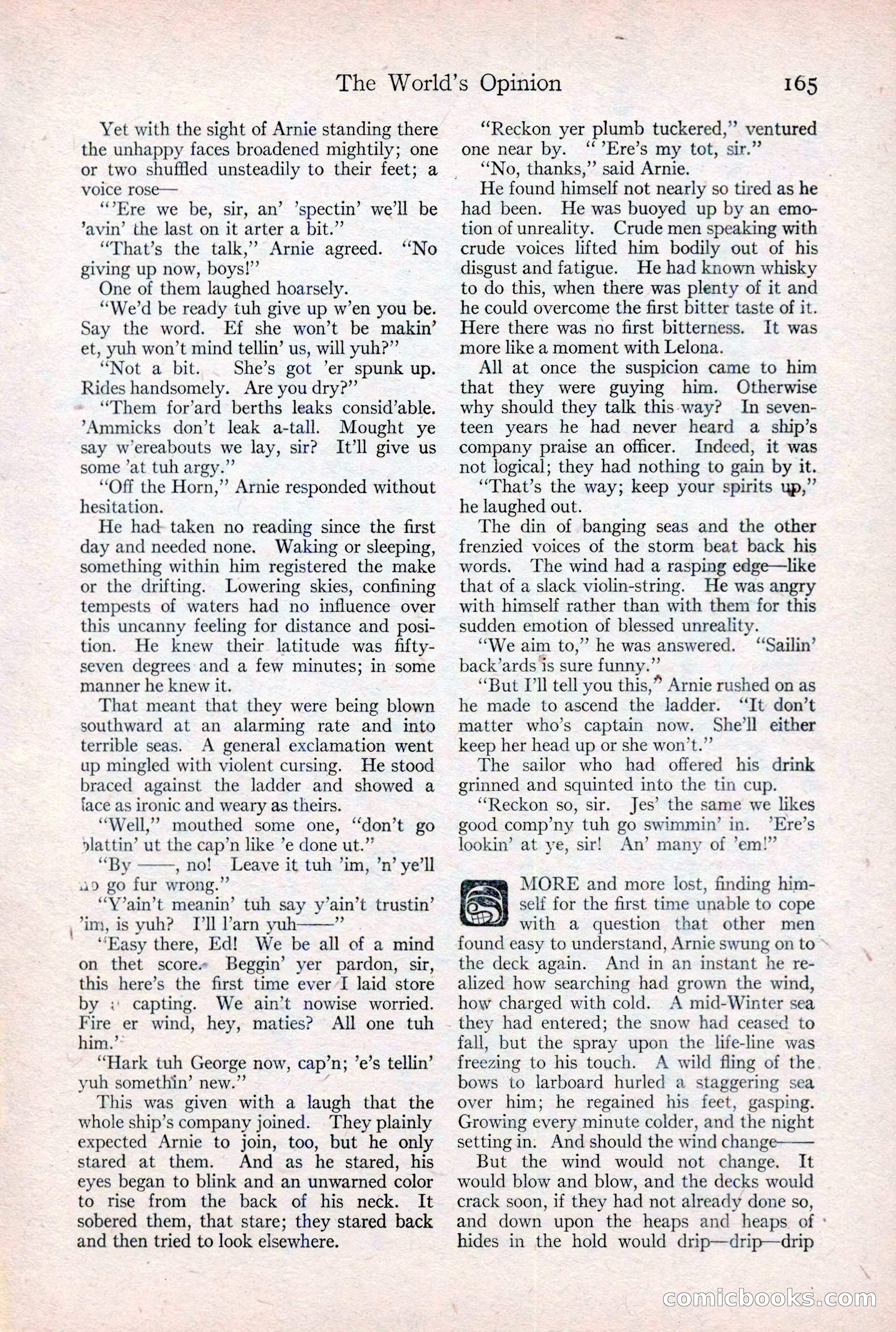 Adventure Magazine Cover, February 3, 1921 — page 171 of 200