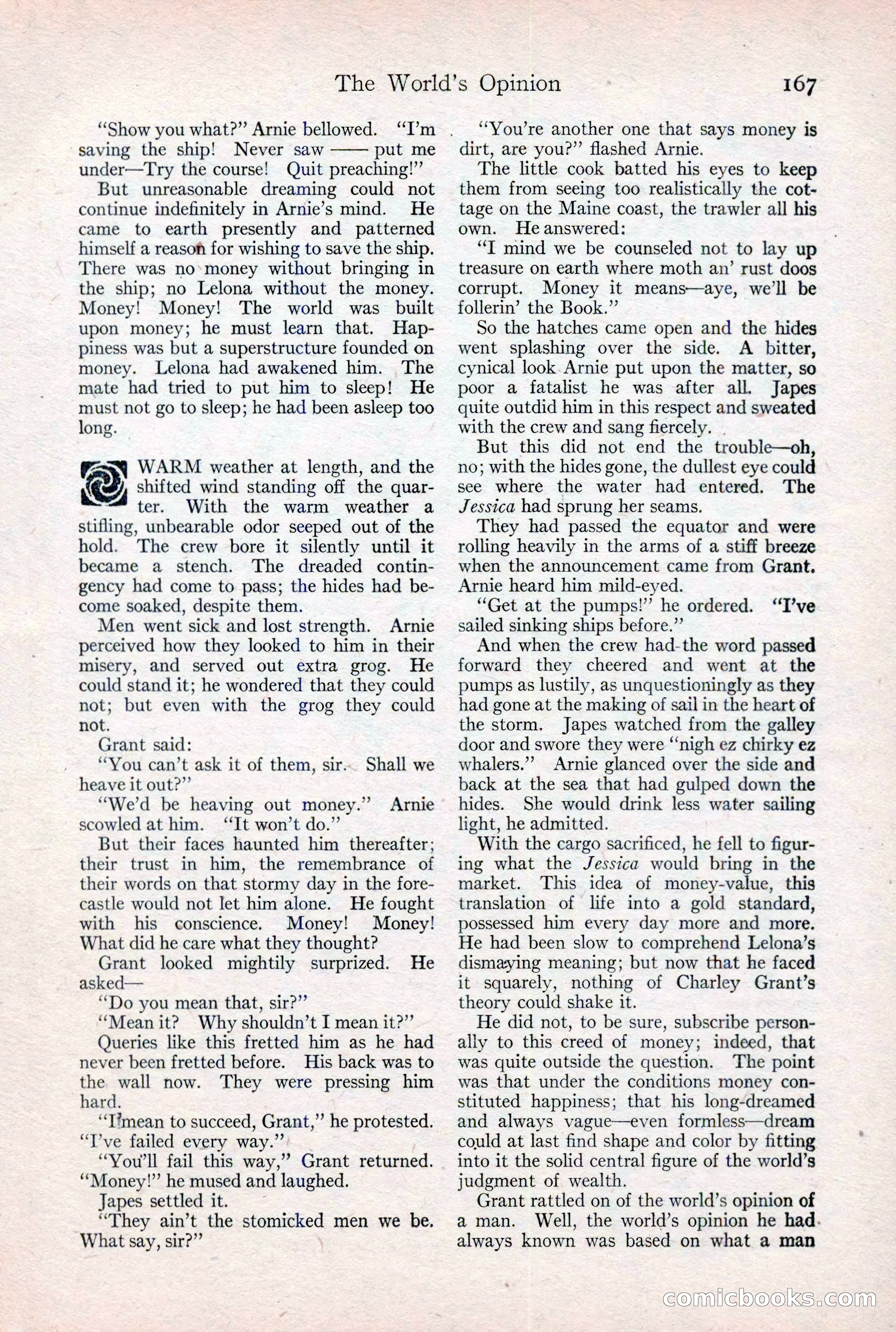 Adventure Magazine Cover, February 3, 1921 — page 173 of 200