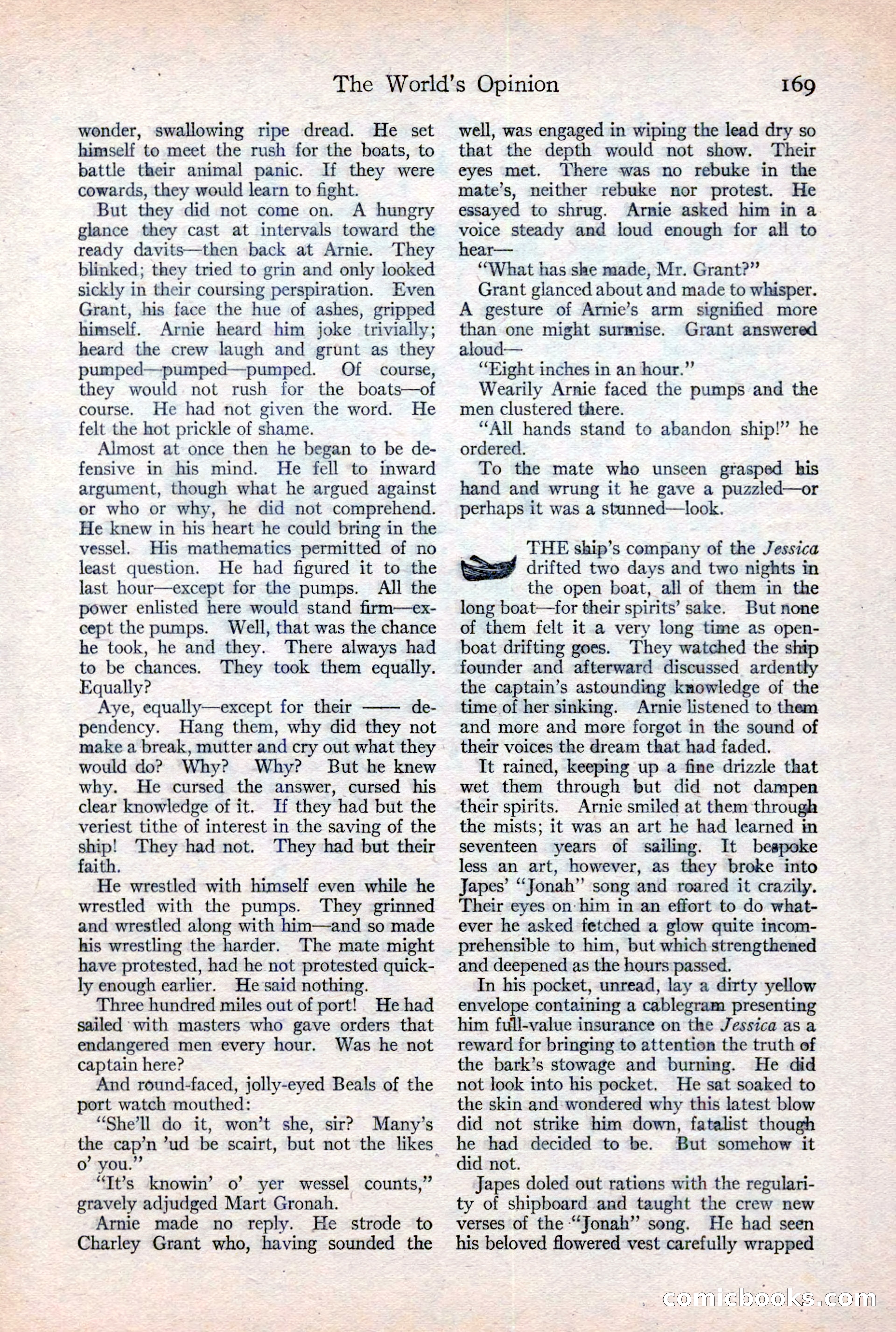 Adventure Magazine Cover, February 3, 1921 — page 175 of 200