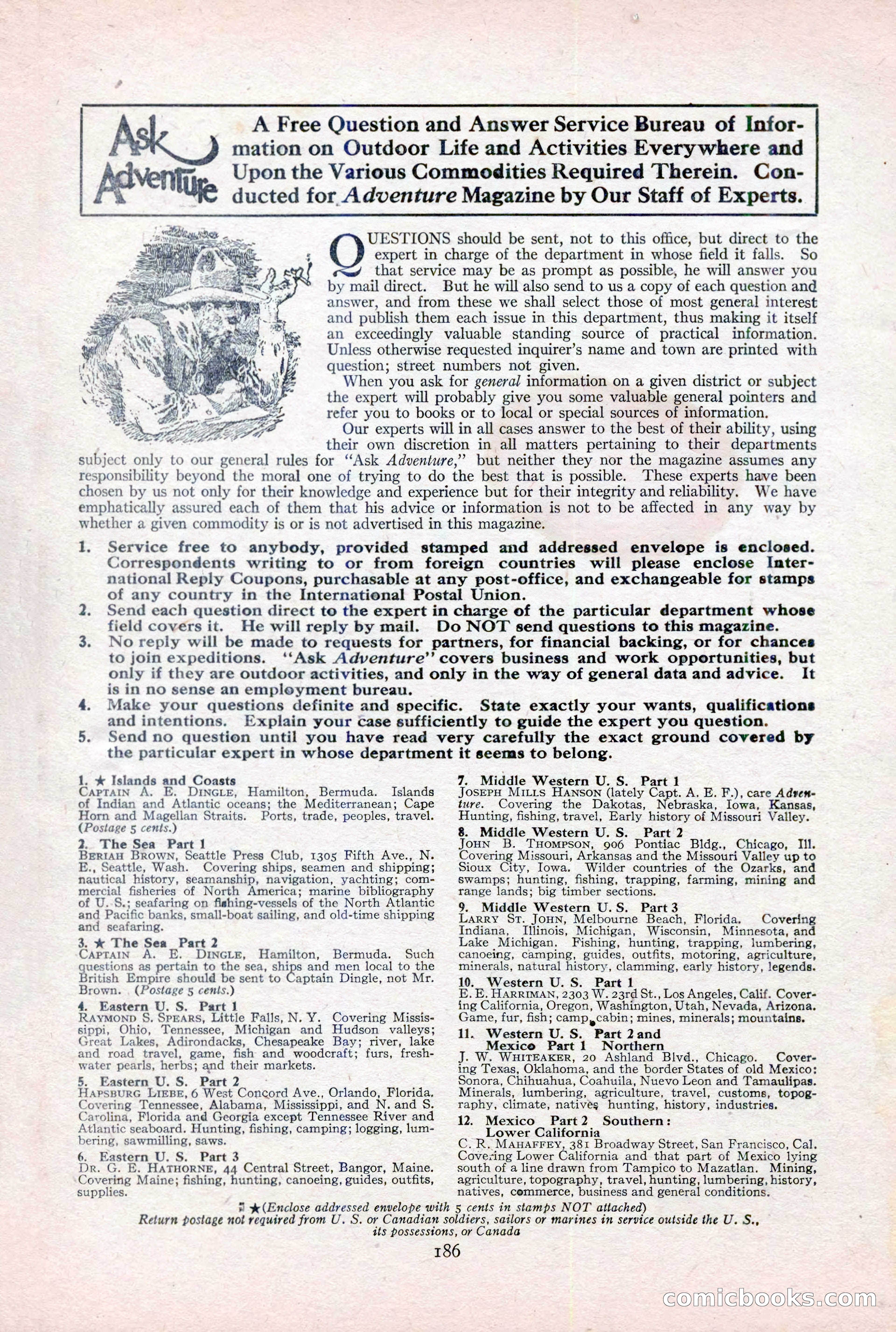 Adventure Magazine Cover, February 3, 1921 — page 192 of 200