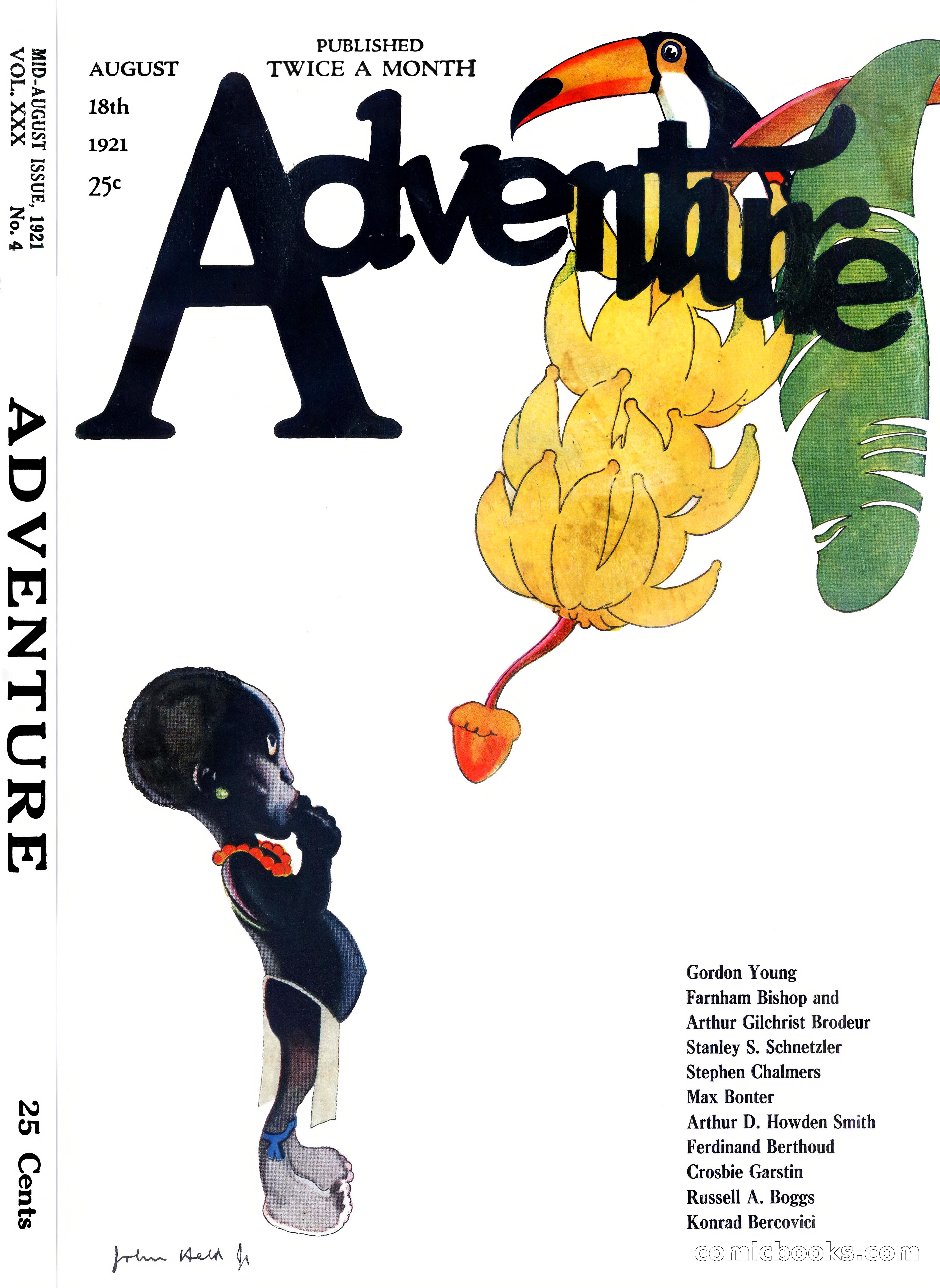 Adventure Magazine Cover, August 18, 1921