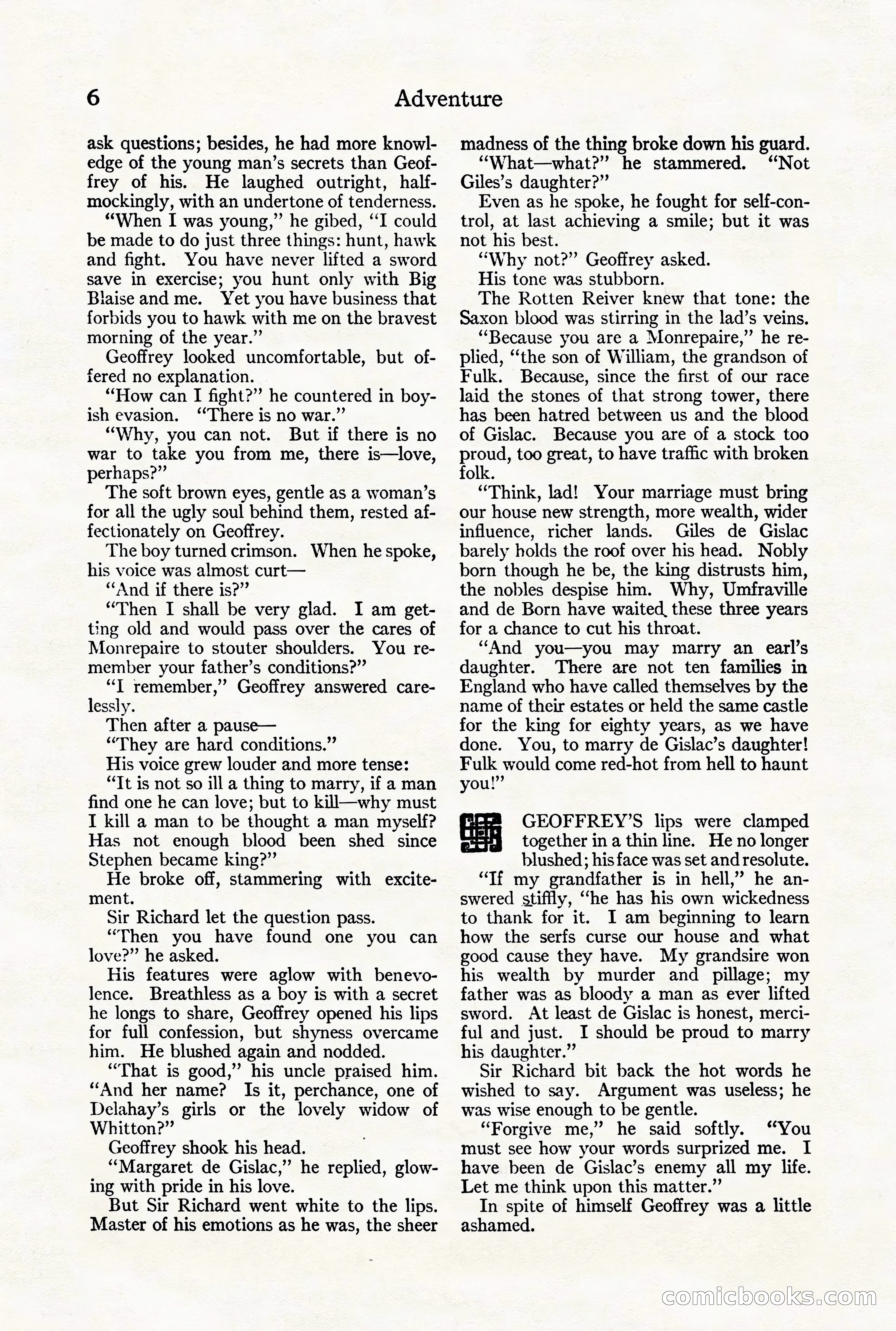 Adventure Magazine Cover, August 18, 1921 — page 12 of 200
