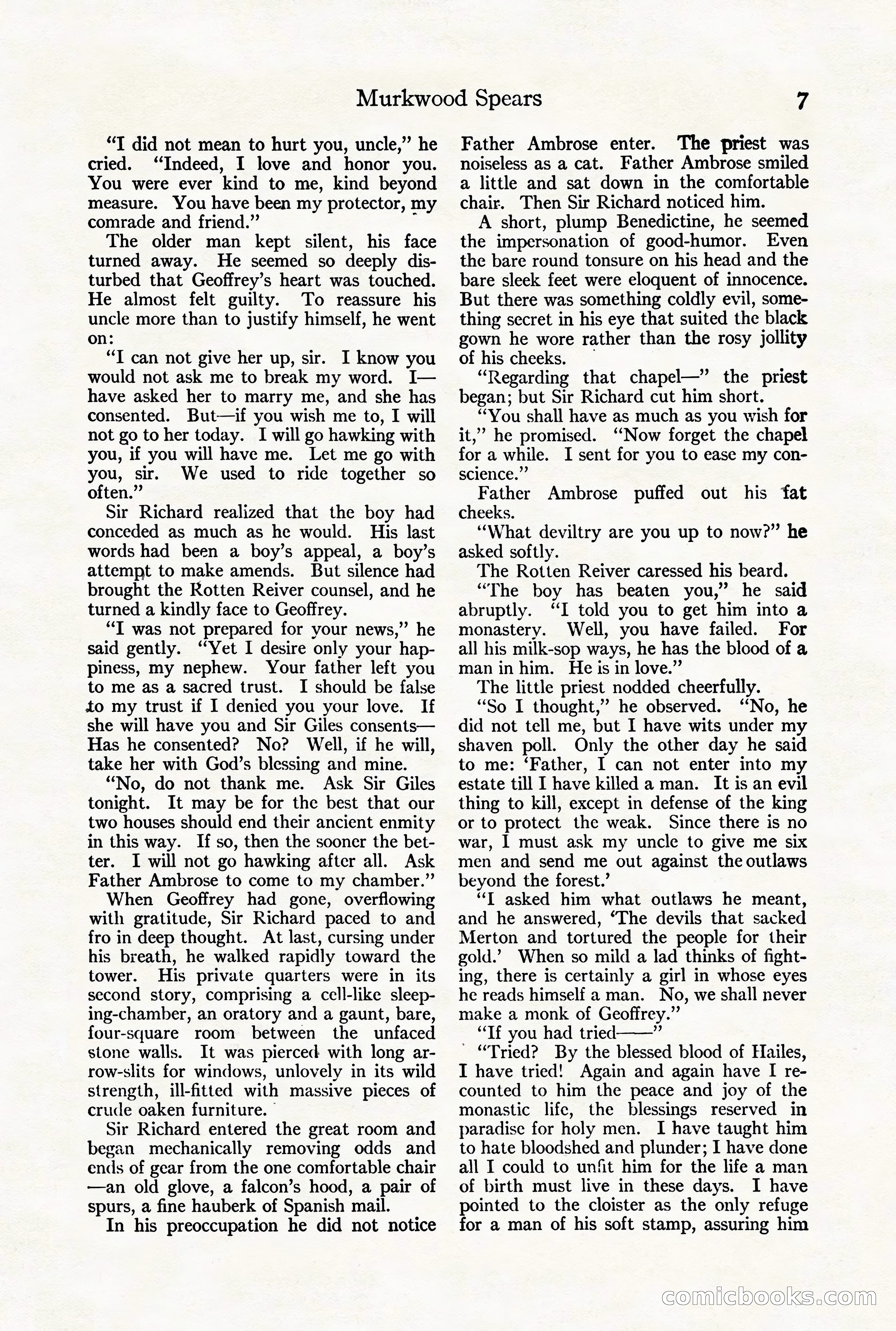 Adventure Magazine Cover, August 18, 1921 — page 13 of 200