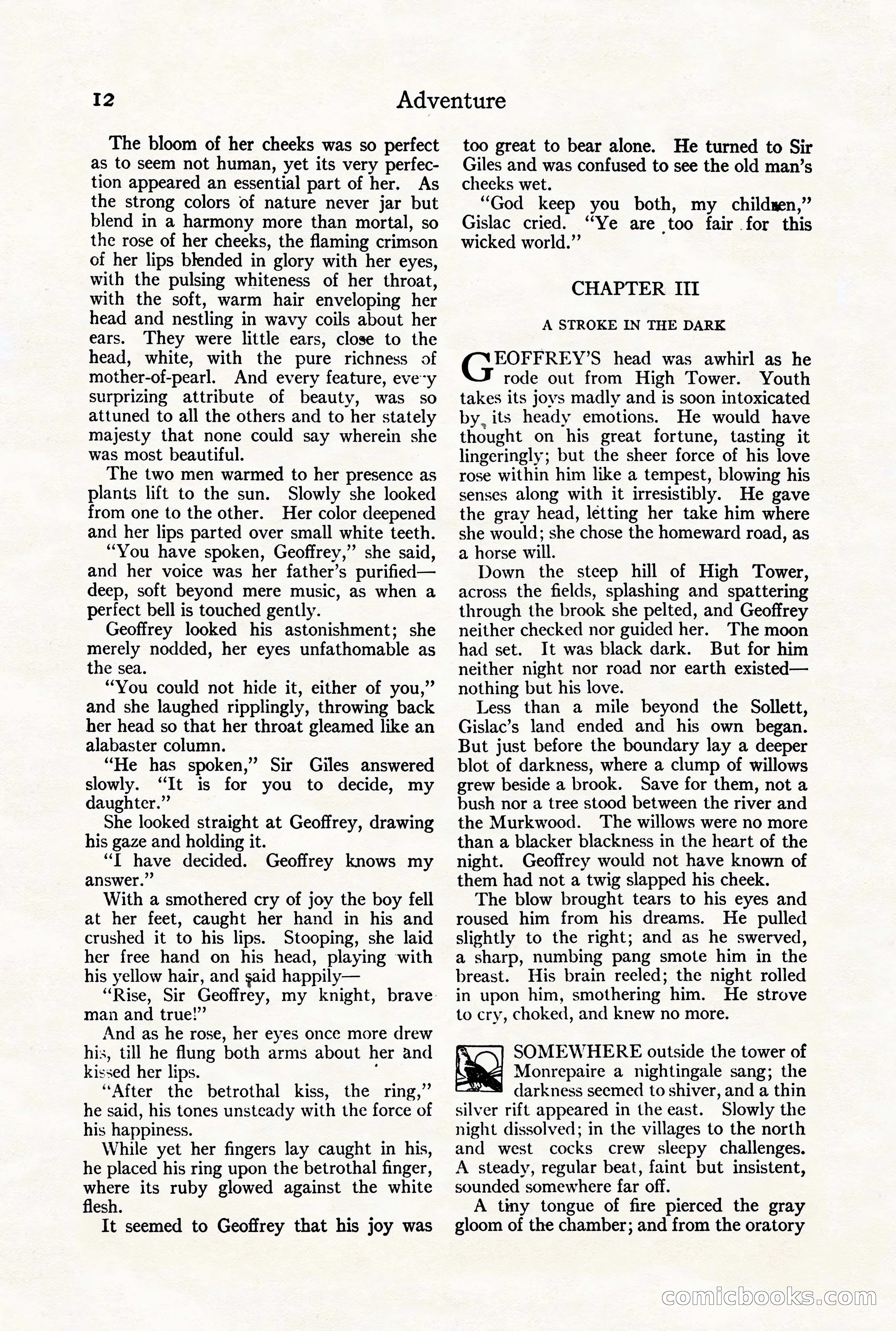 Adventure Magazine Cover, August 18, 1921 — page 18 of 200